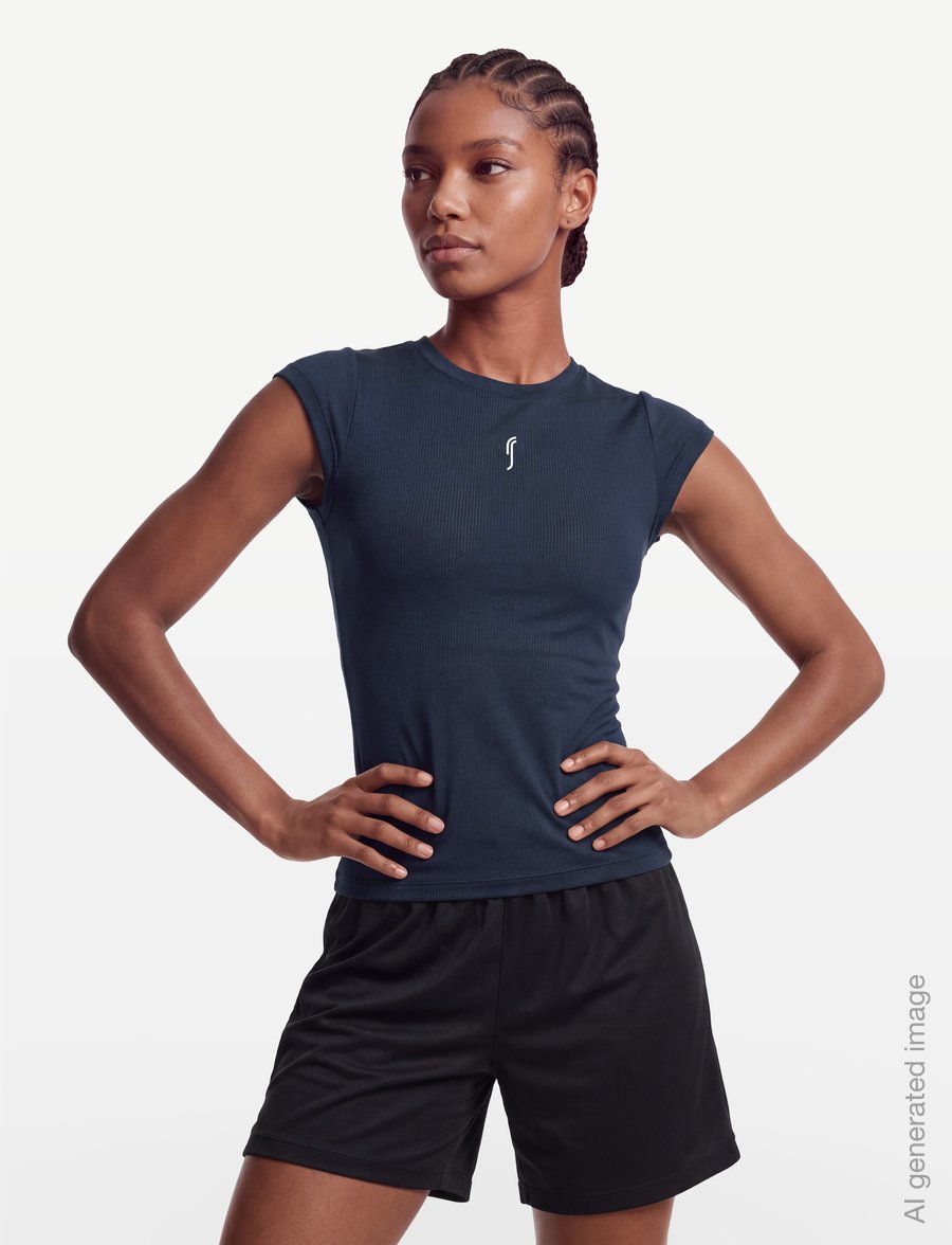 RS Sports - Girl’s Performance Top - Mesh - sportoberteile - navy/white - 3
