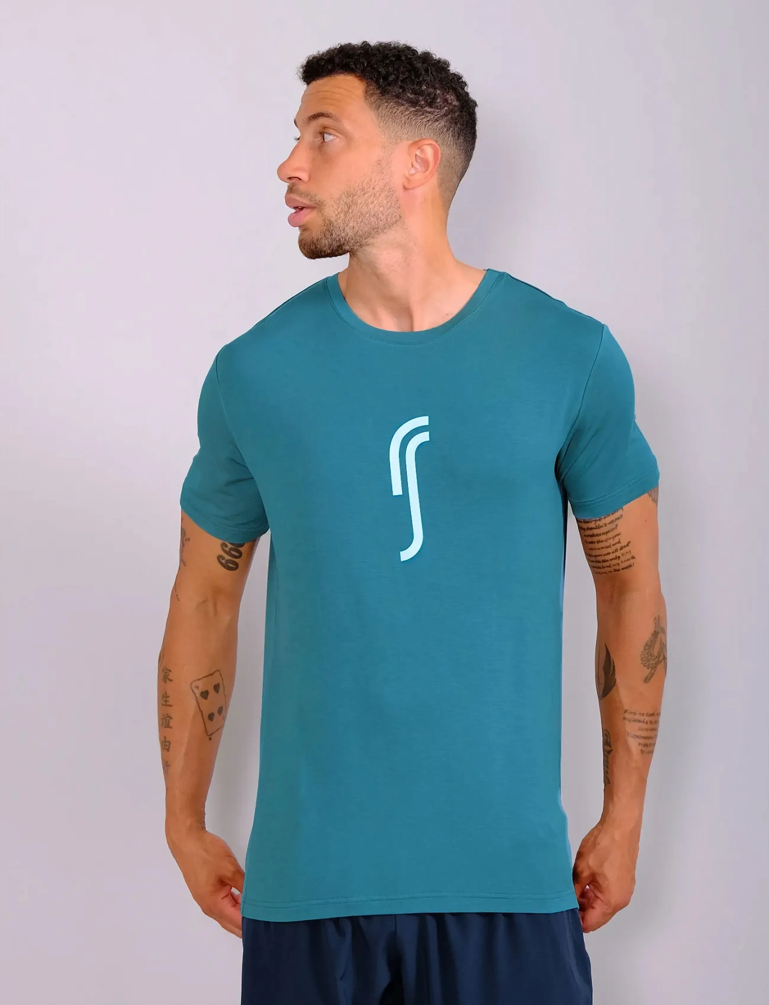 RS Sports Men's Paris Modal Tee, M, Sport Oberteile, Grün - T-shirts, Männerswear
