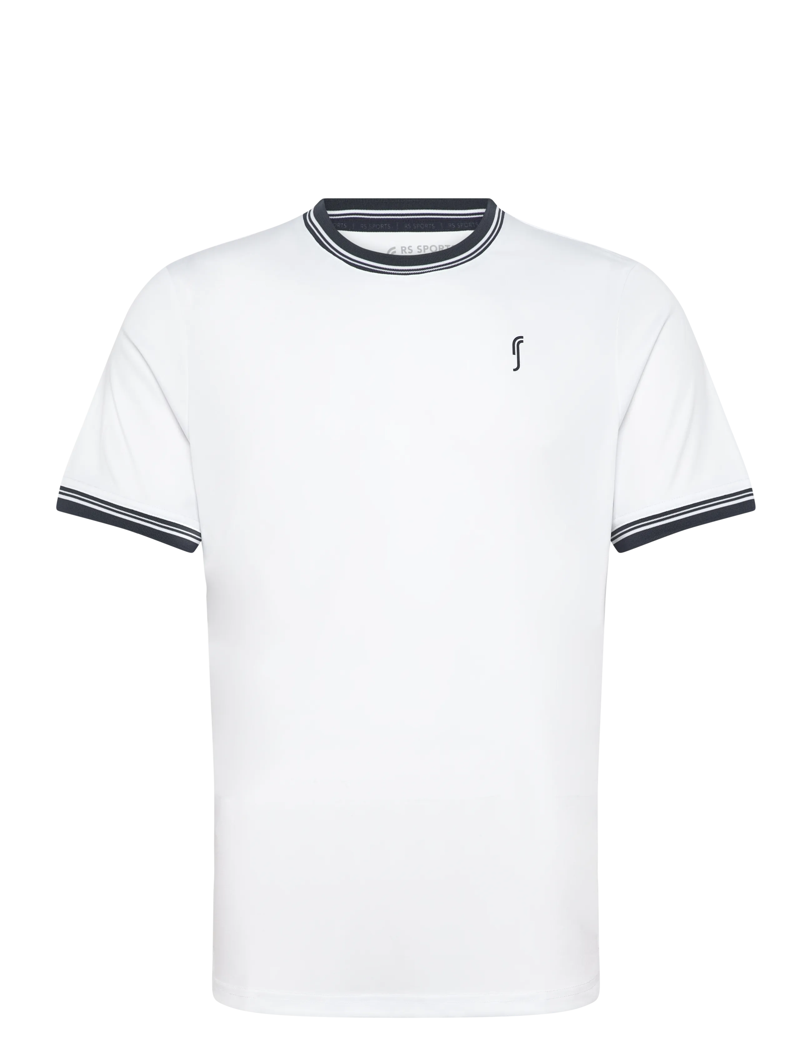 RS Sports Men's Performance Tee - Crew Neck REC - Schlägersportarten - WHITE / white