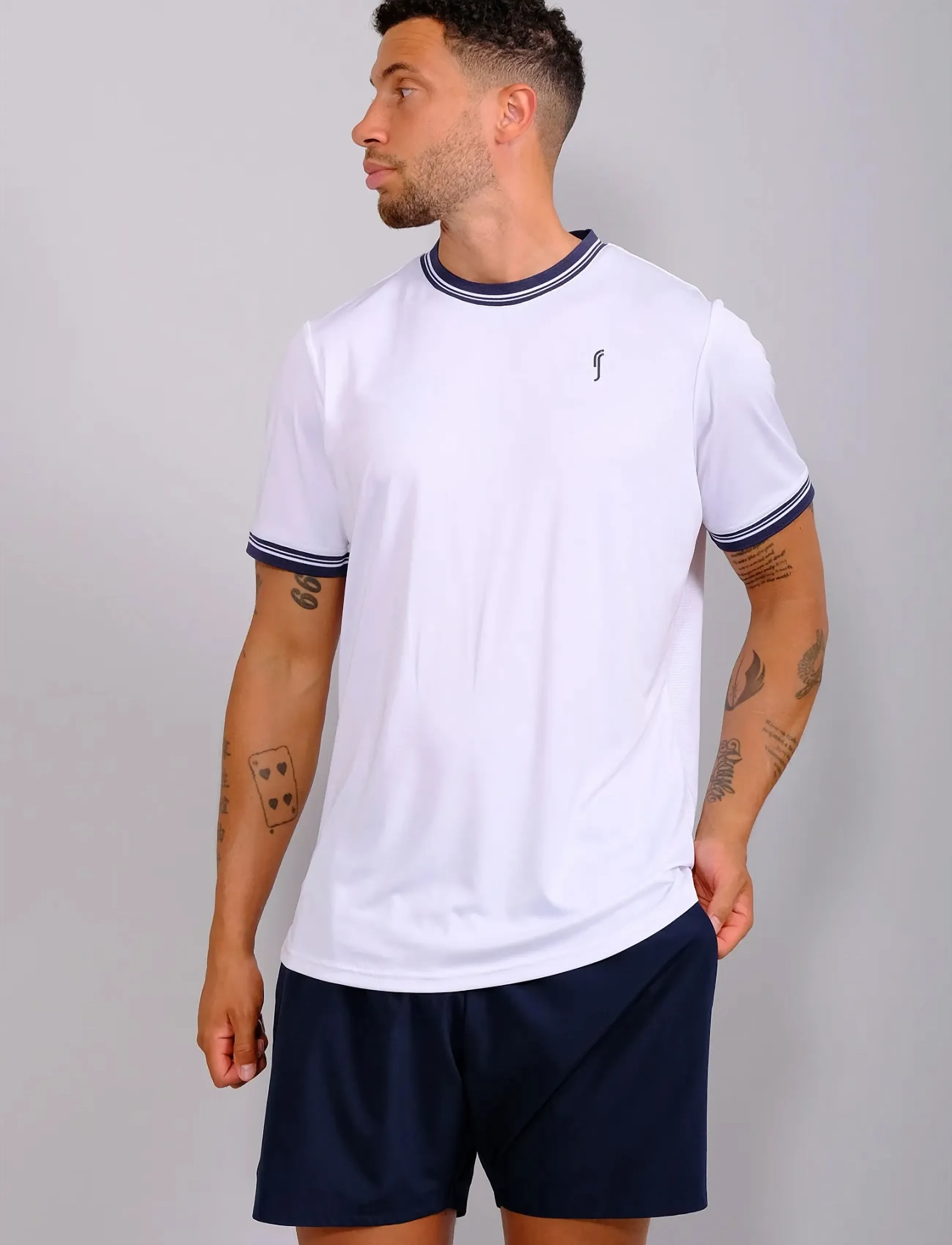 RS Sports - Men's Performance Tee - Crew Neck REC - t-shirts - white - 0
