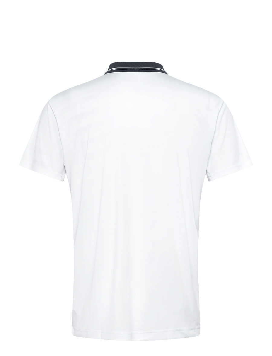 RS Sports - Men's Performance Court Polo - Striped Collar REC - polo's - white - 1