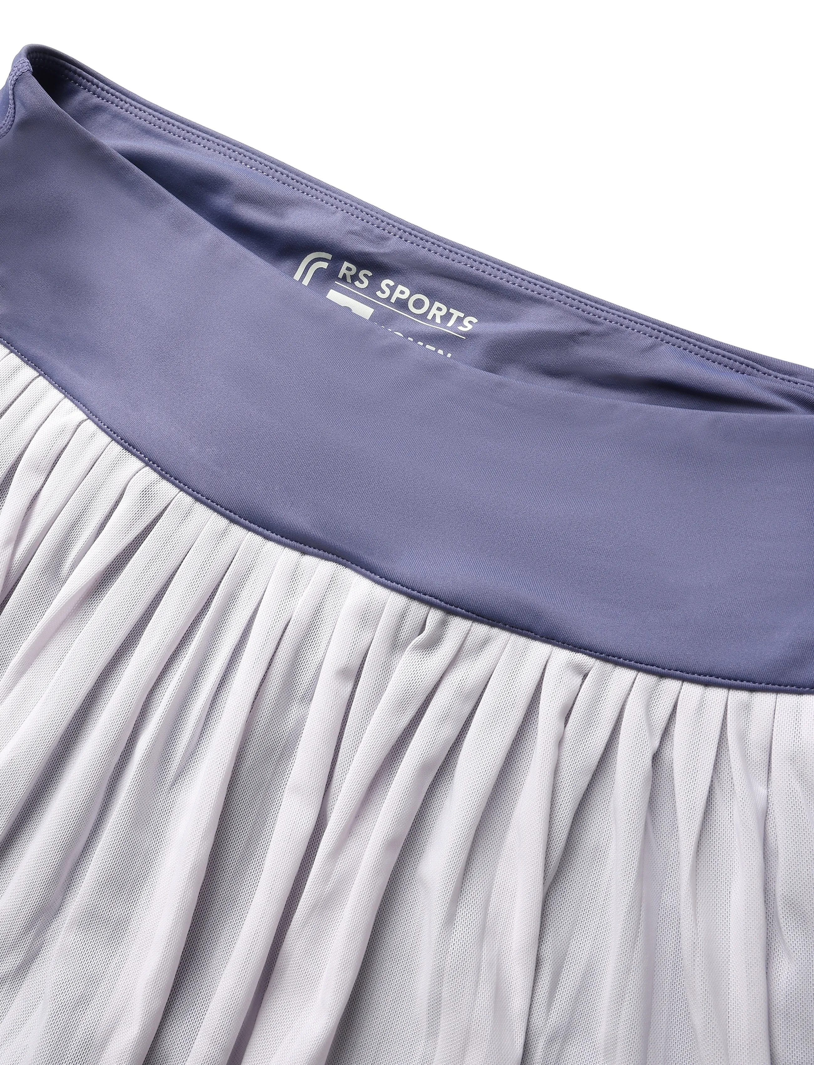 RS Sports - Women's Court Pleated Skirt - Mesh (Brown/White,M,st) - autumn savings - ace purple/ace purple - 2