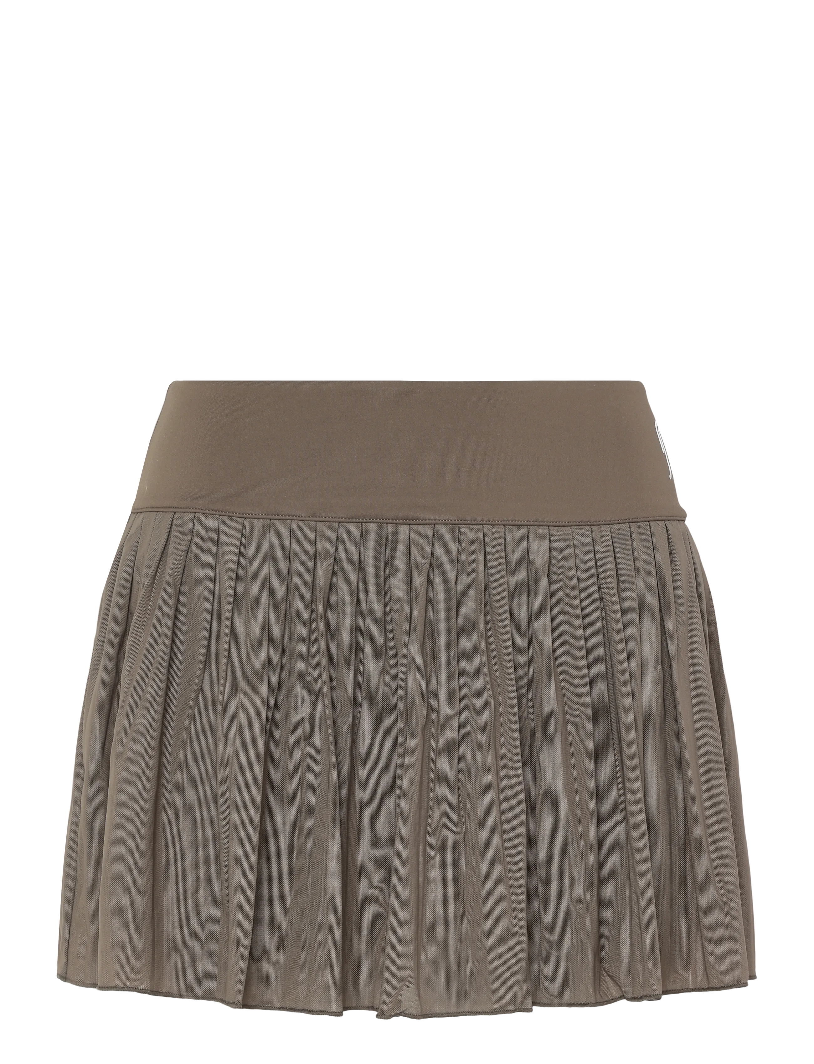 RS Sports - Women's Court Pleated Skirt - Mesh (Brown/White,M,st) - kjoler & nederdele - brown/white - 1