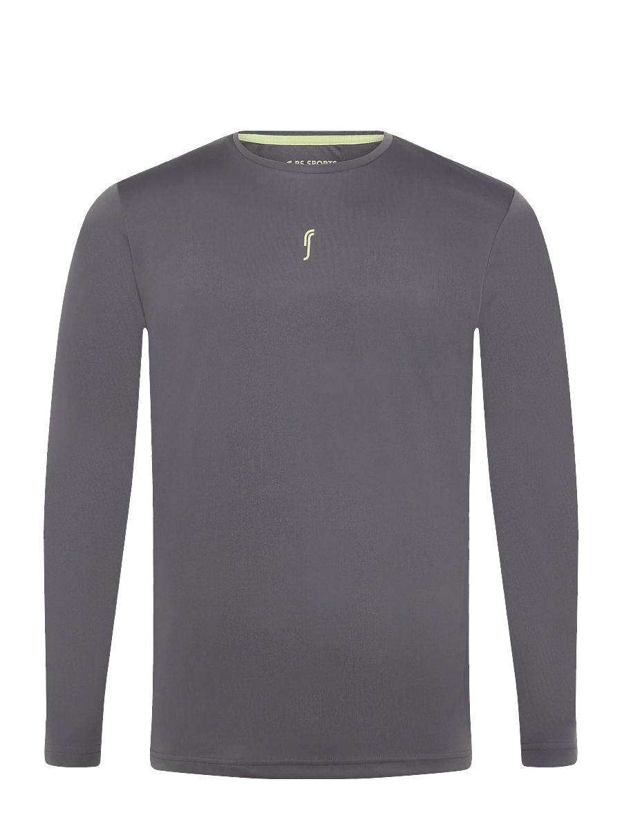 RS Sports - Men's Performance Long Sleeve REC - pikkade varrukatega alussärgid - deep grey/ace yellow - 0