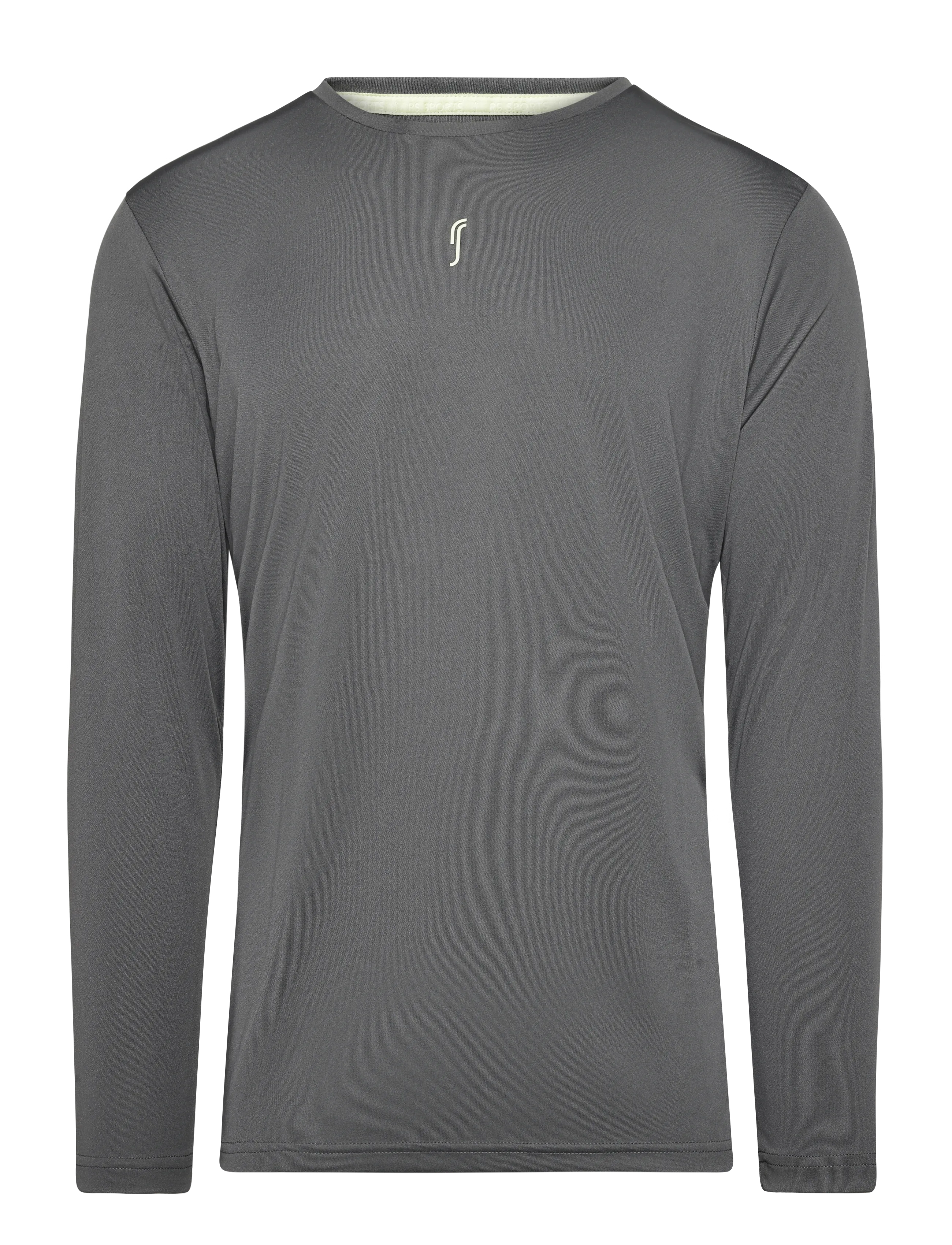 RS Sports Men's Performance Long Sleeve REC (Deep Grey/Ace Yellow,L,st) - RS Sports - DEEP GREY/ACE YELLOW / grey