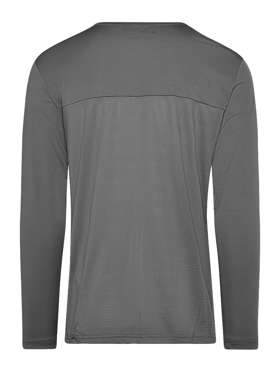 RS Sports - Men's Performance Long Sleeve REC (Deep Grey/Ace Yellow,L,st) - deep grey/ace yellow - 1