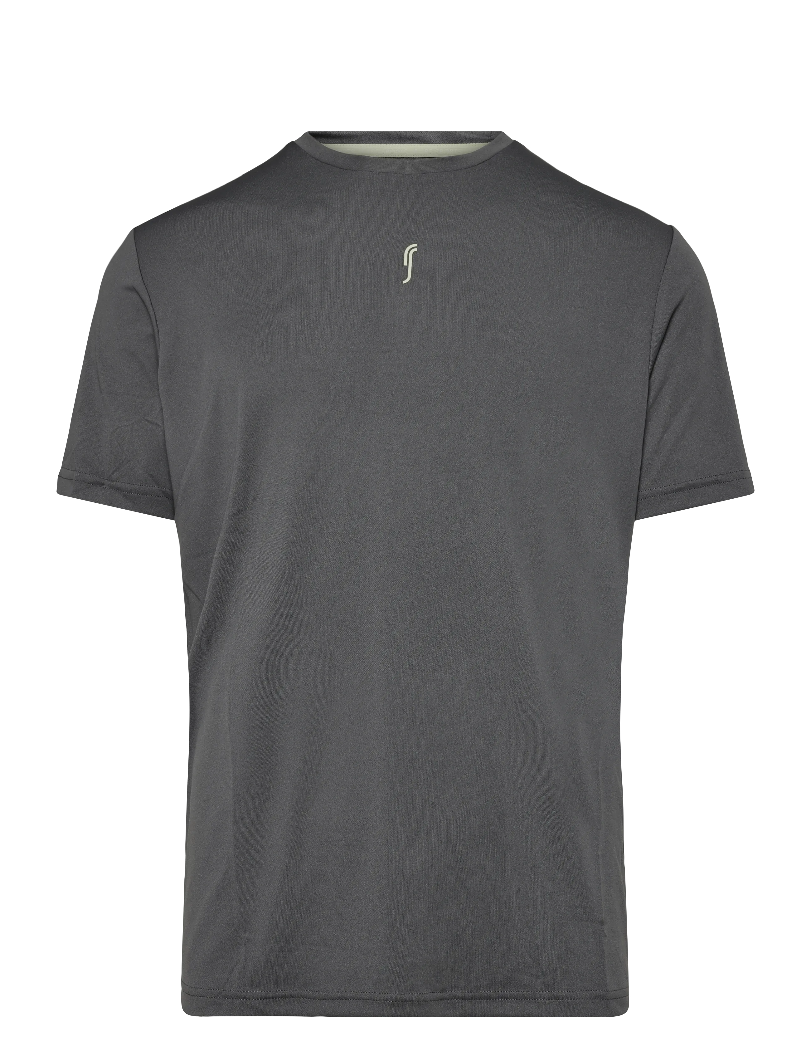 RS Sports Men's Performance Tee REC (Deep Grey/Ace Yellow,L,st) - RS Sports - DEEP GREY/ACE YELLOW / grey