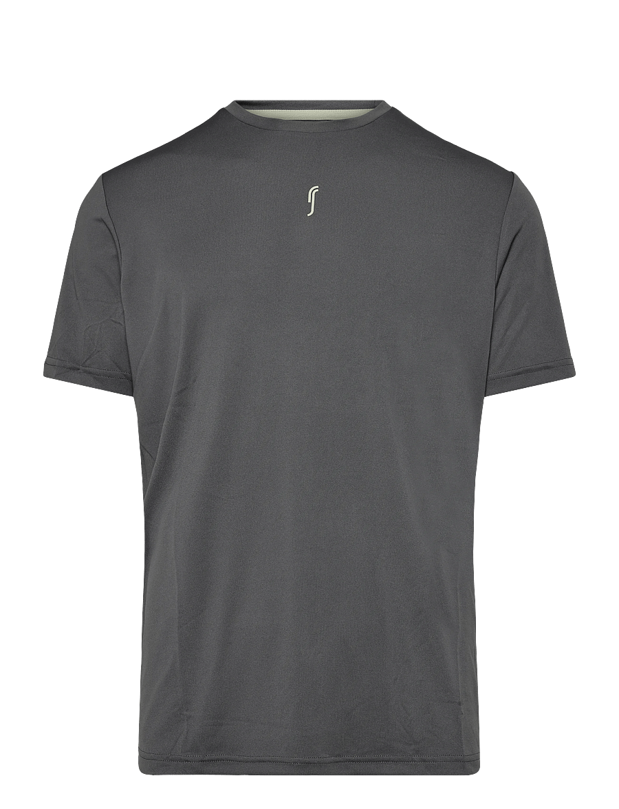 RS Sports - Men's Performance Tee REC (Deep Grey/Ace Yellow,L,st) - deep grey/ace yellow - 0