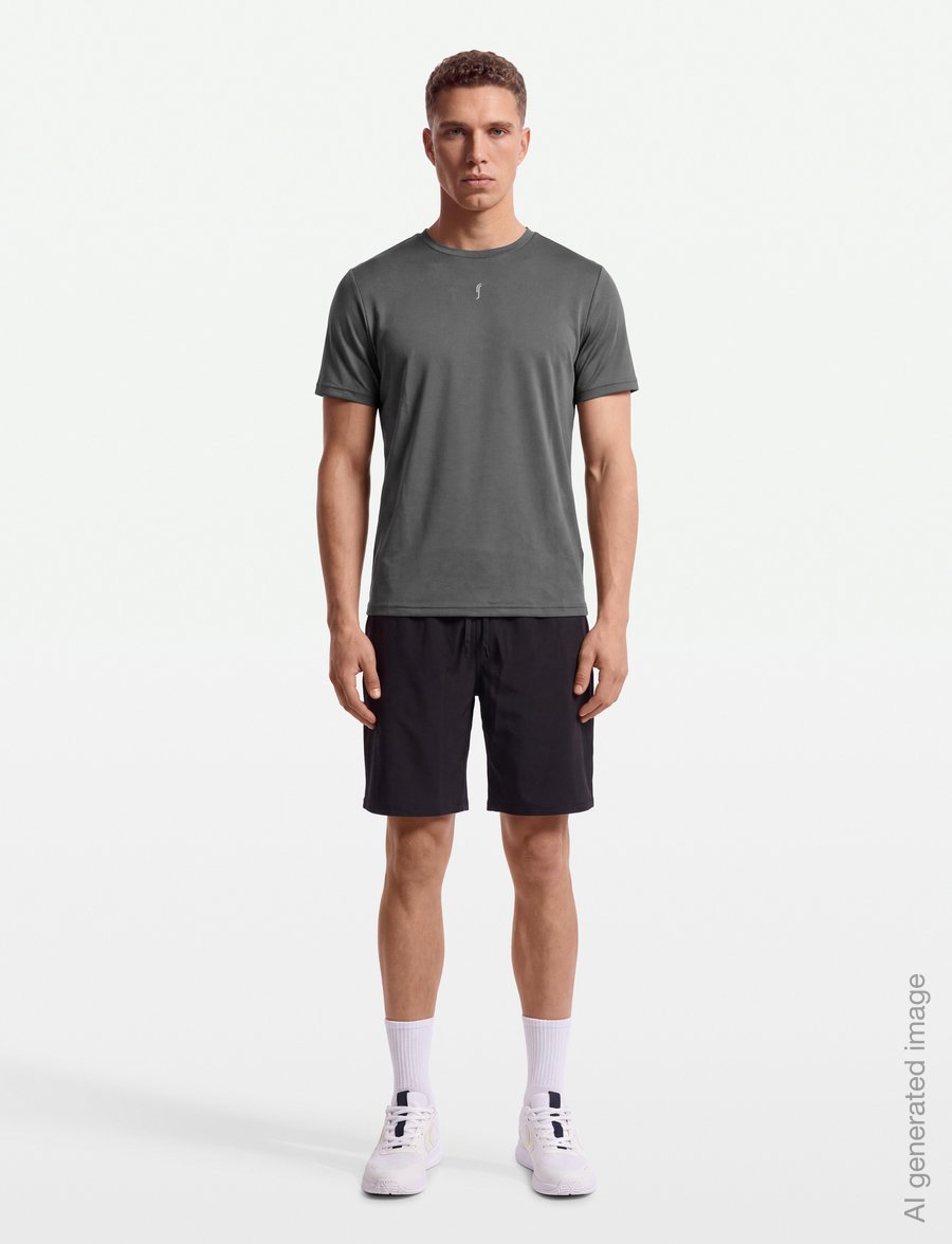 RS Sports - Men's Performance Tee REC - t-särgid - deep grey/ace yellow - 0