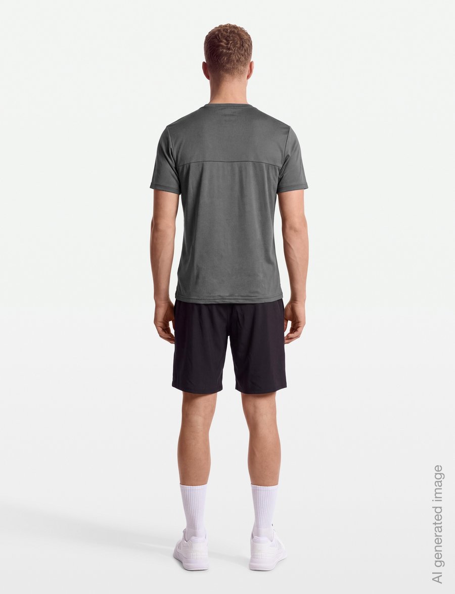 RS Sports - Men's Performance Tee REC - t-särgid - deep grey/ace yellow - 4