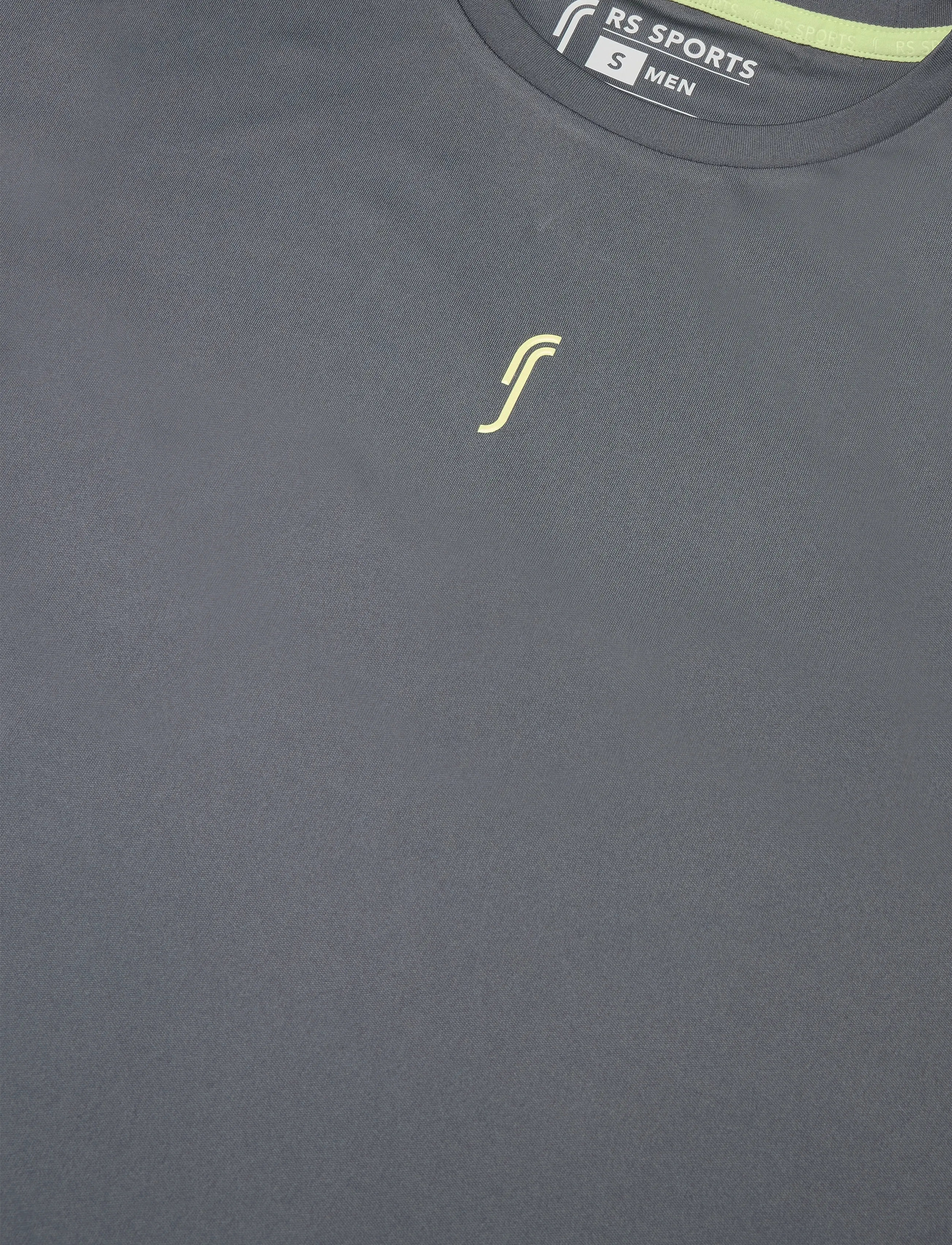 RS Sports - Men's Performance Tee REC (Deep Grey/Ace Yellow,M,st) - autumn savings - deep grey/ace yellow - 5