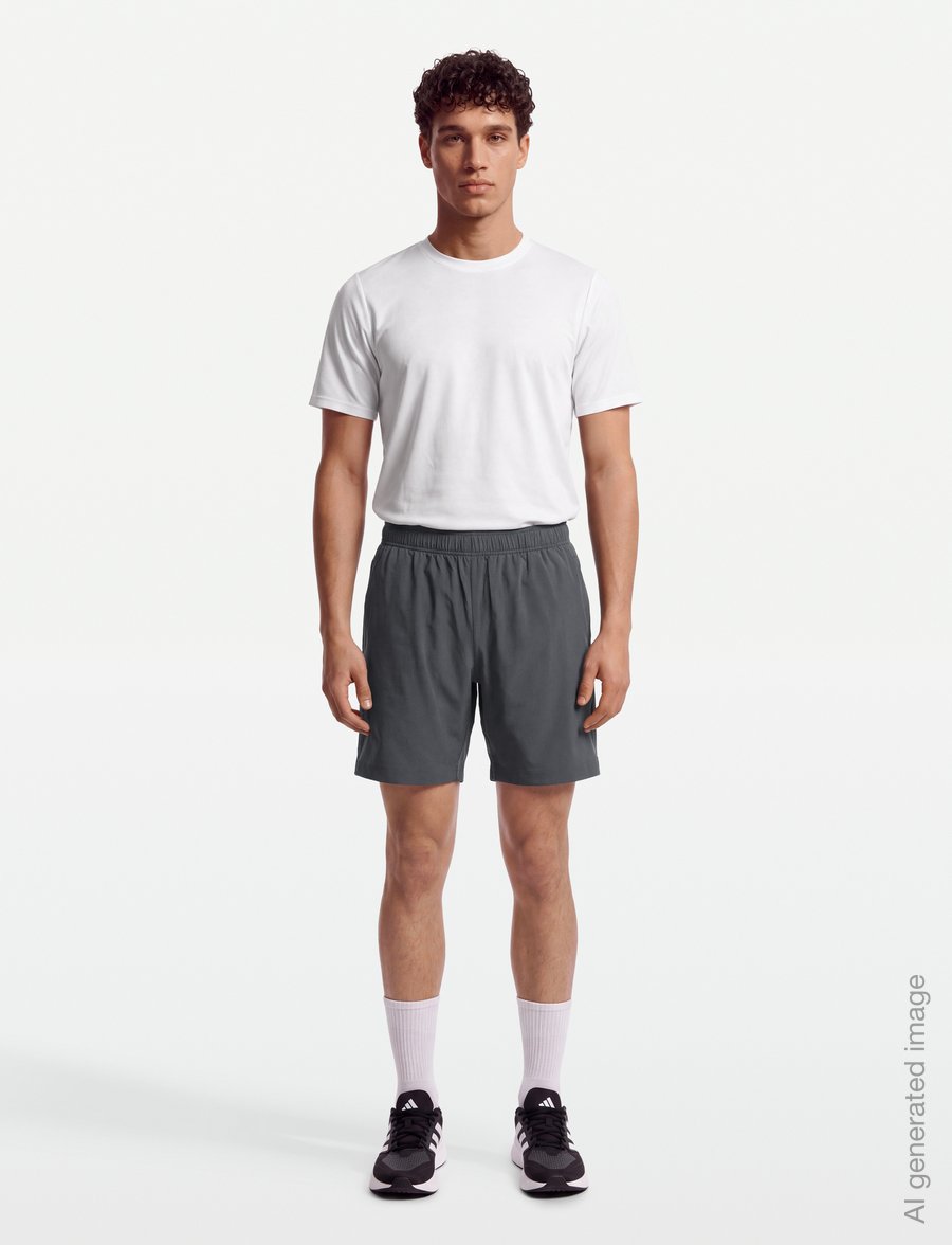 RS Sports - Men's Performance Shorts REC (Deep Grey/Ace Yellow,XL,st) - træningsshorts - deep grey/ace yellow - 0