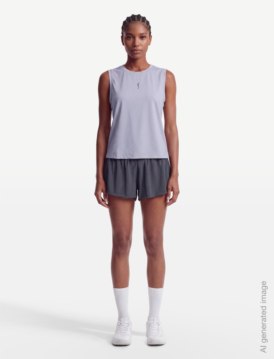 RS Sports - Women's Relaxed Tank - Mesh REC (Ace Purple/Solid Purple,XL,st) - débardeurs - ace purple/solid purple - 0