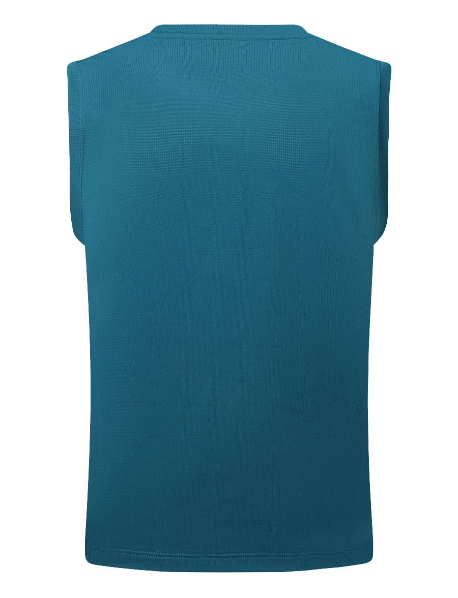 RS Sports - Women's Relaxed Tank - Mesh REC (Deep Teal/White,XL,st) - deep teal/white - 1