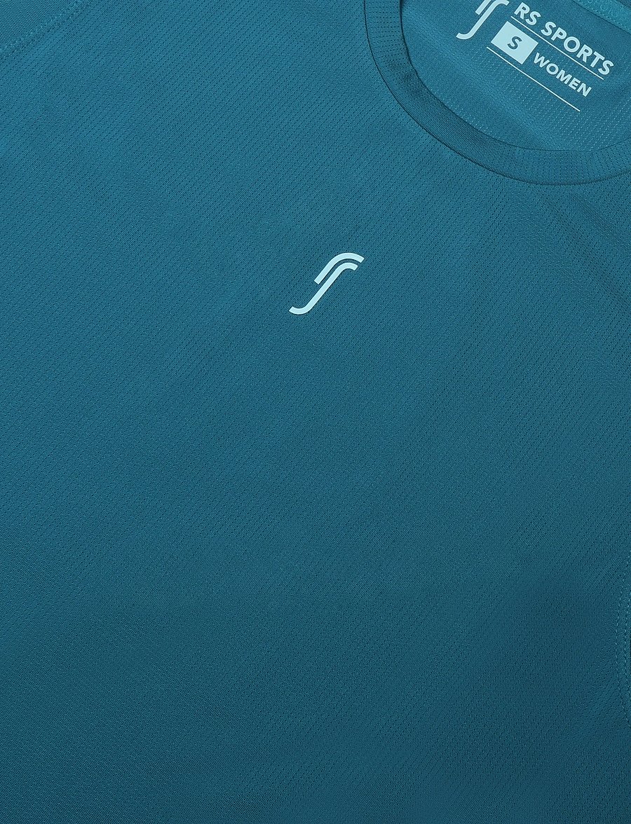 RS Sports - Women's Relaxed Tank - Mesh REC (Deep Teal/White,XL,st) - deep teal/white - 2