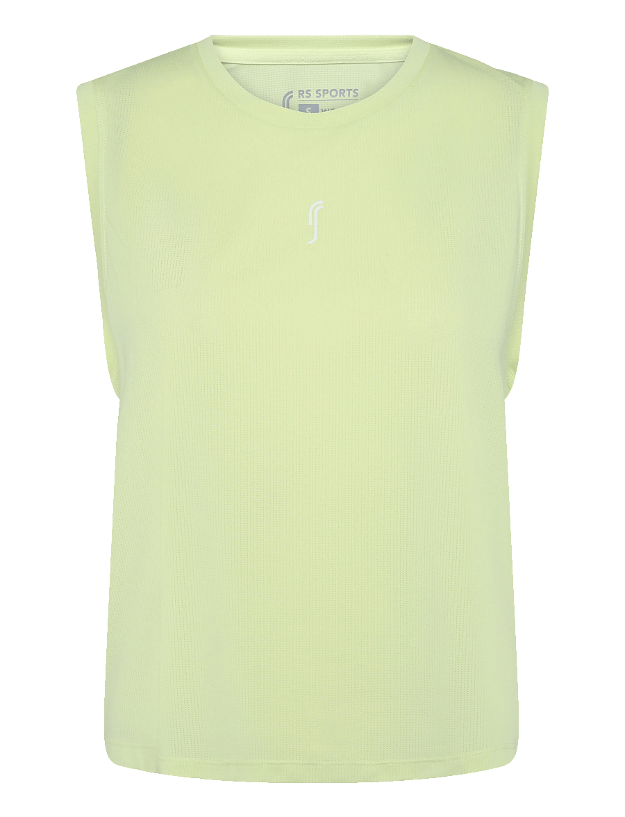 RS Sports - Women's Relaxed Tank - Mesh REC (Ace Yellow/White,L,st) - tanktops - ace yellow/white - 0