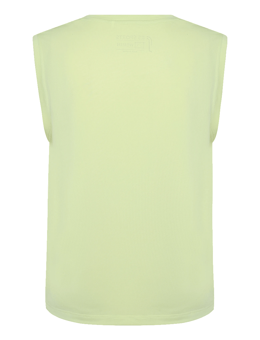 RS Sports - Women's Relaxed Tank - Mesh REC (Ace Yellow/White,L,st) - tanktops - ace yellow/white - 1
