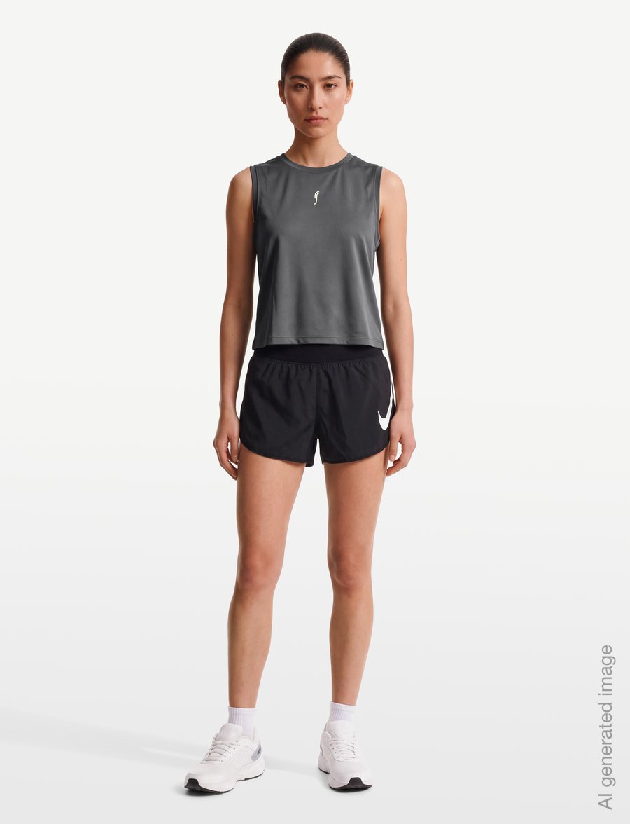 RS Sports - Women's Relaxed Tank - Mesh REC (Ace Yellow/White,L,st) - Õlapaeltega pluusid - deep grey/ace yellow - 0