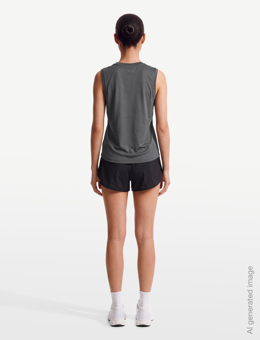 RS Sports - Women's Relaxed Tank - Mesh REC (Ace Yellow/White,L,st) - Õlapaeltega pluusid - deep grey/ace yellow - 4
