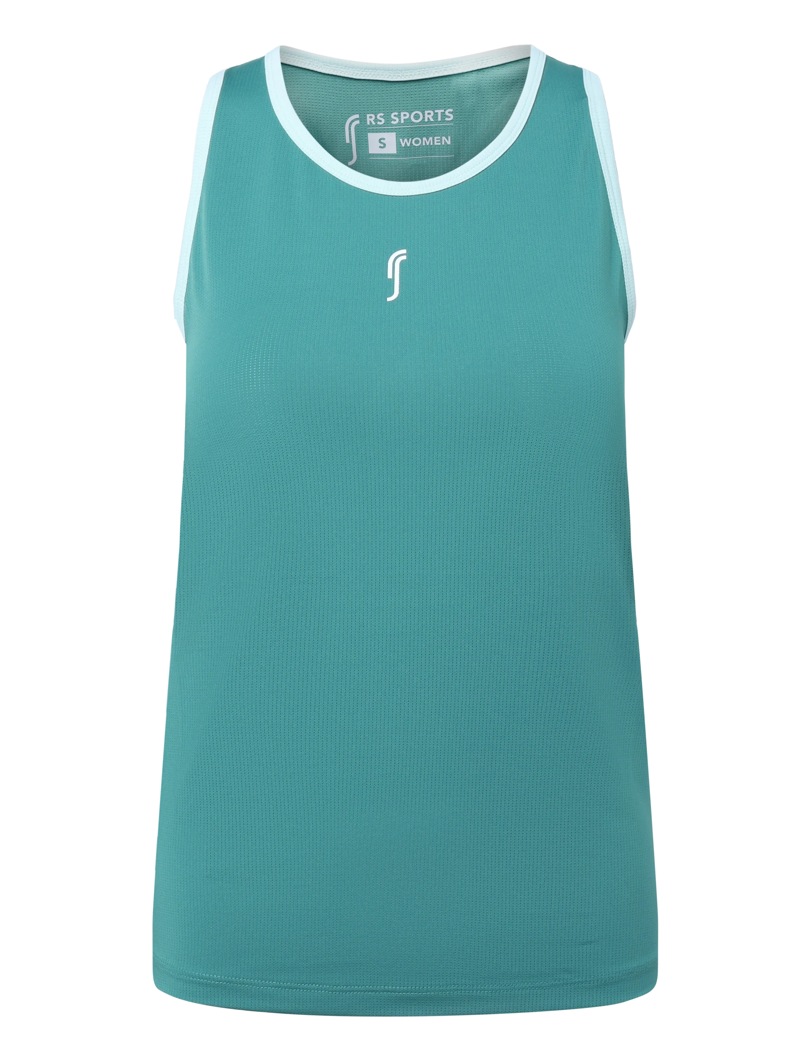 RS Sports Women's Performance Racerback - Mesh REC (Striking Teal/White,XL,st) - Ärmellose Tops - STRIKING TEAL/WHITE / blue