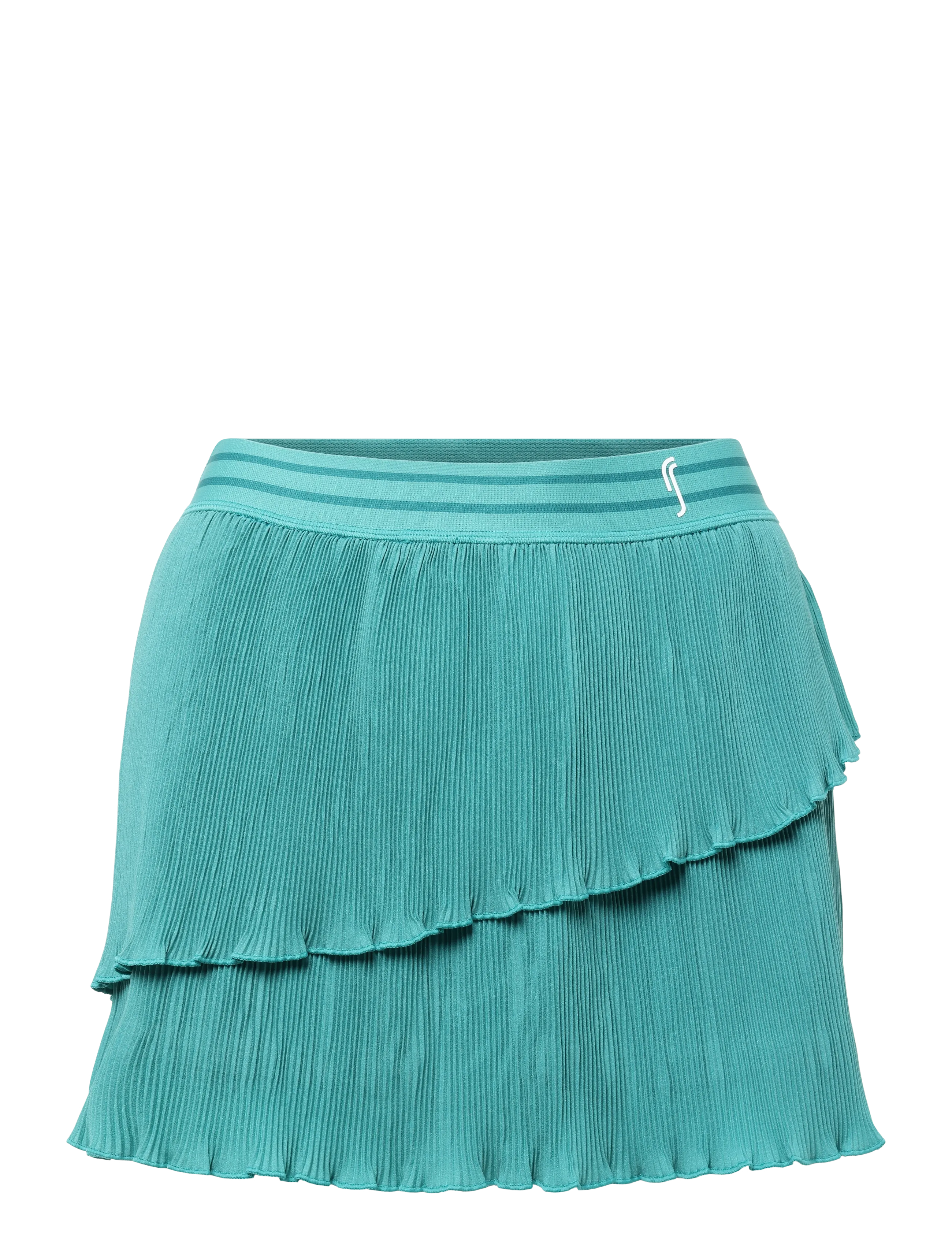 RS Sports Women's Court Pleated Wrap Skirt (Striking Teal/White,XL,st) - Skirts - STRIKING TEAL/WHITE / blue