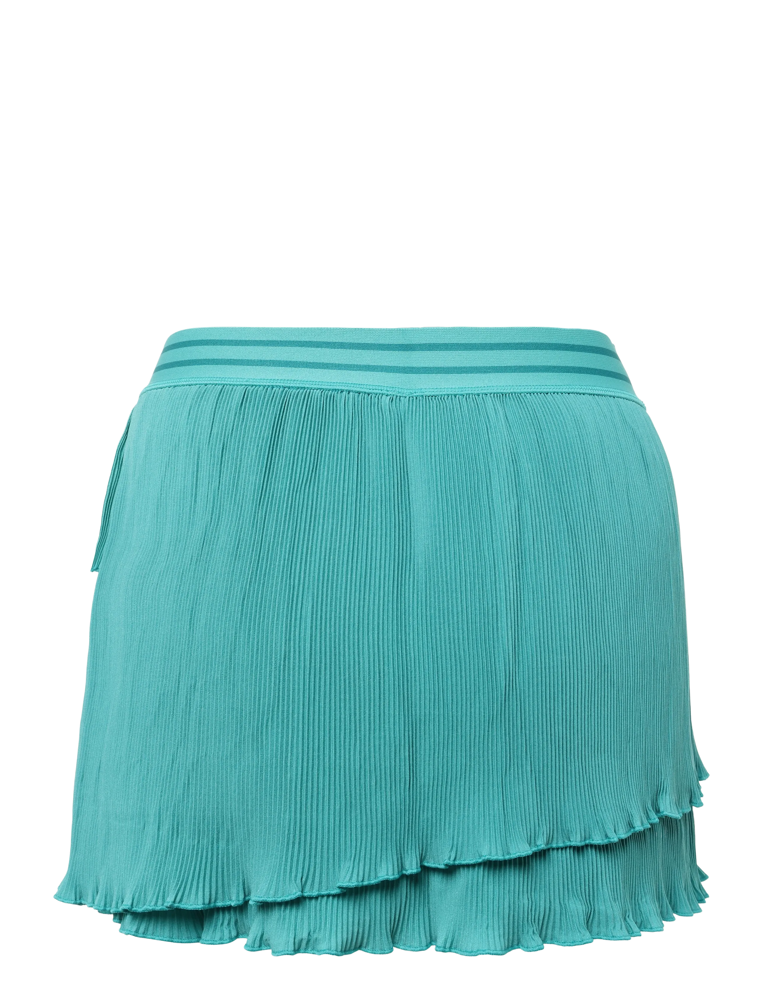 RS Sports - Women's Court Pleated Wrap Skirt (Striking Teal/White,XL,st) - striking teal/white - 1
