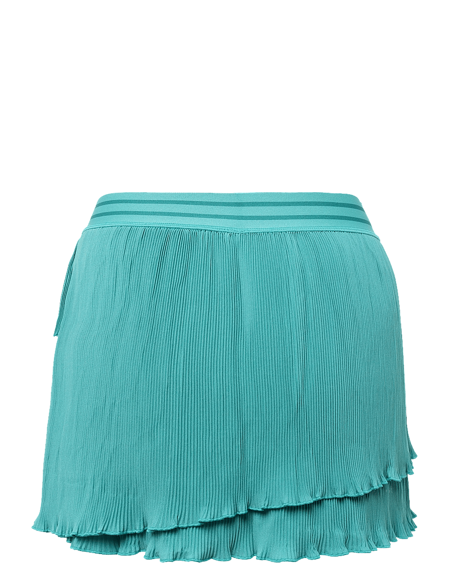 RS Sports - Women's Court Pleated Wrap Skirt (Striking Teal/White,XL,st) - striking teal/white - 1