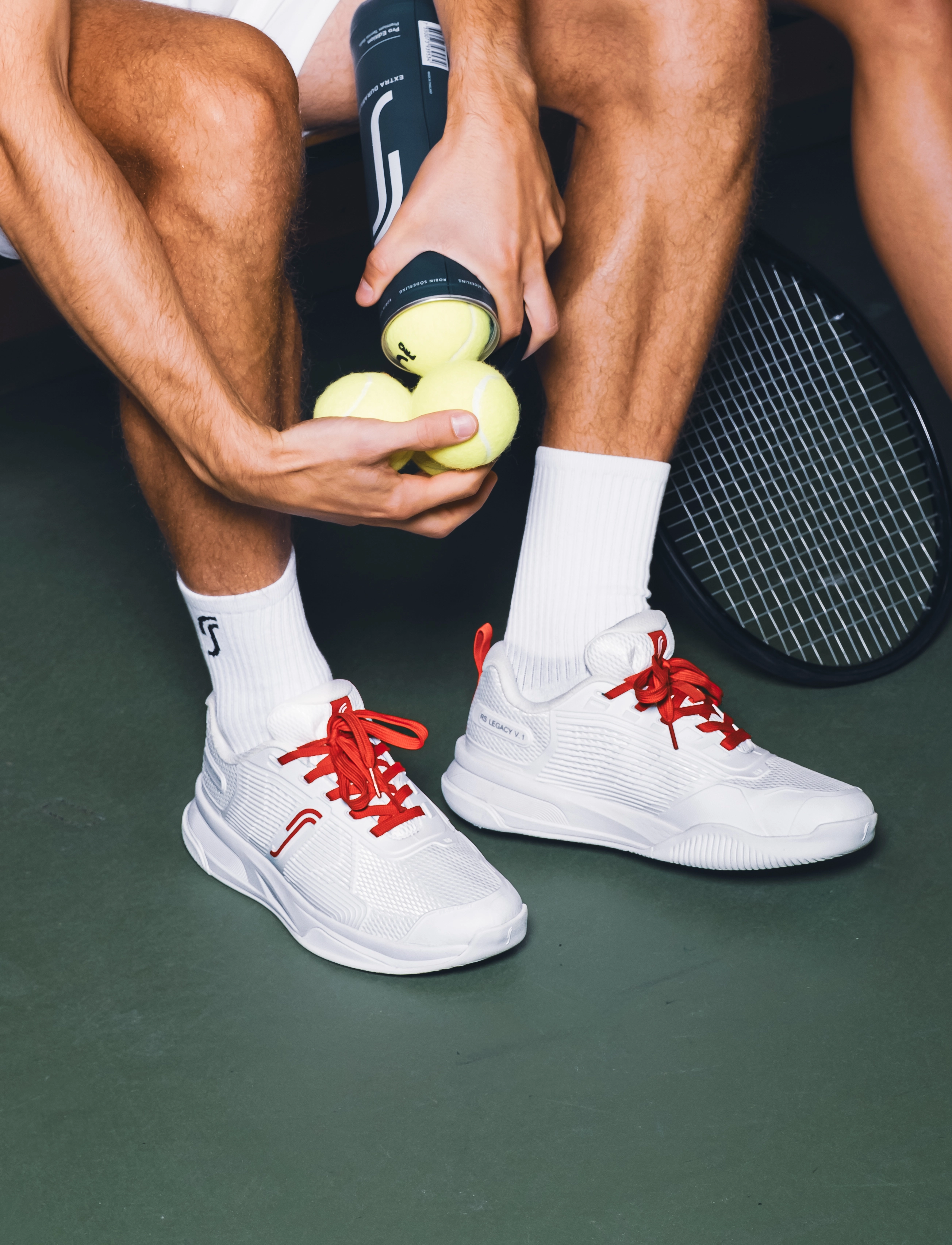 RS Sports Rs Legacy V.1 Men's Hard Court, Mænd, Tennissko, Hvid, Str: 47