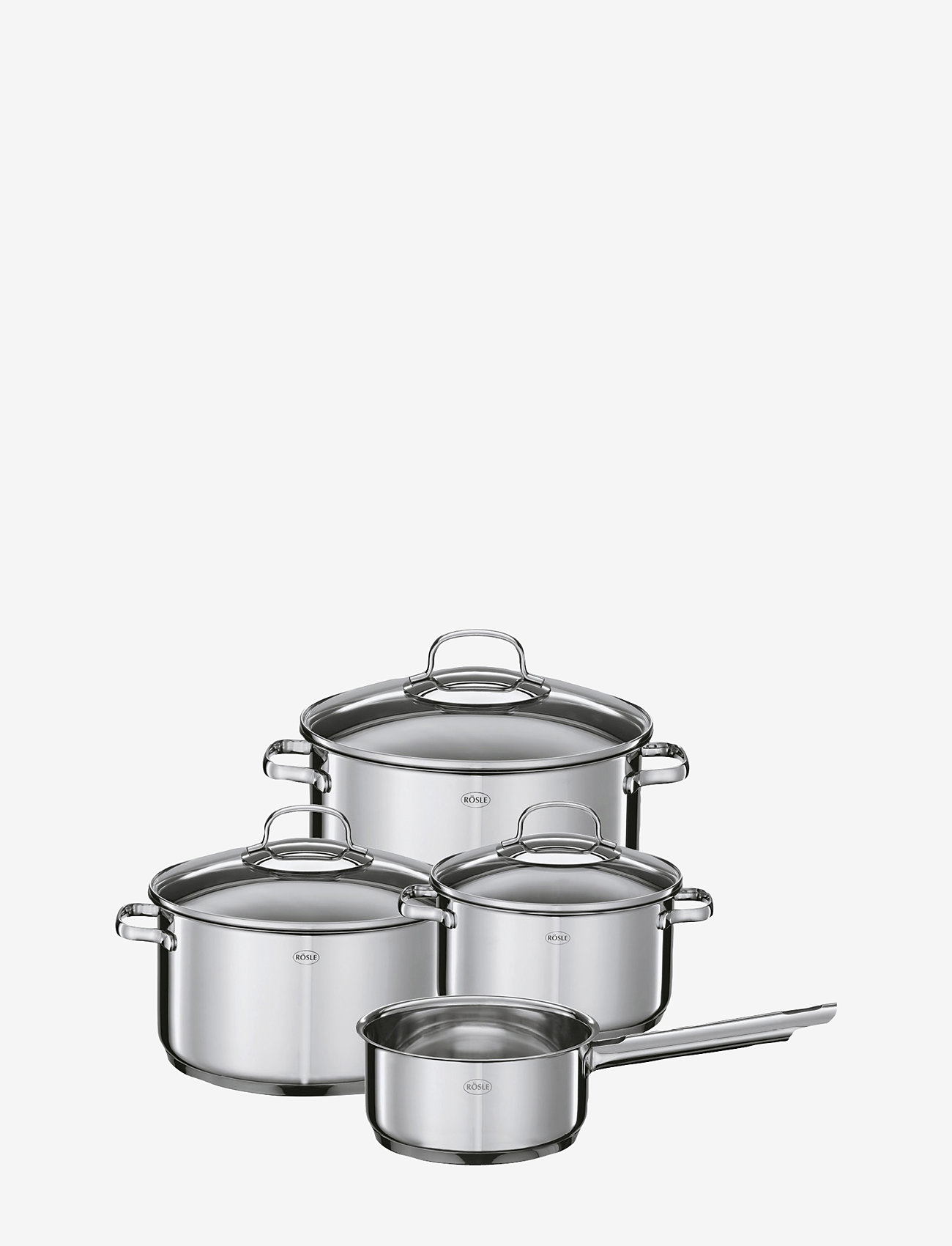 Rösle - Cookware set with glass lid Elegance 7 parts - katlu komplekti - metal - 0