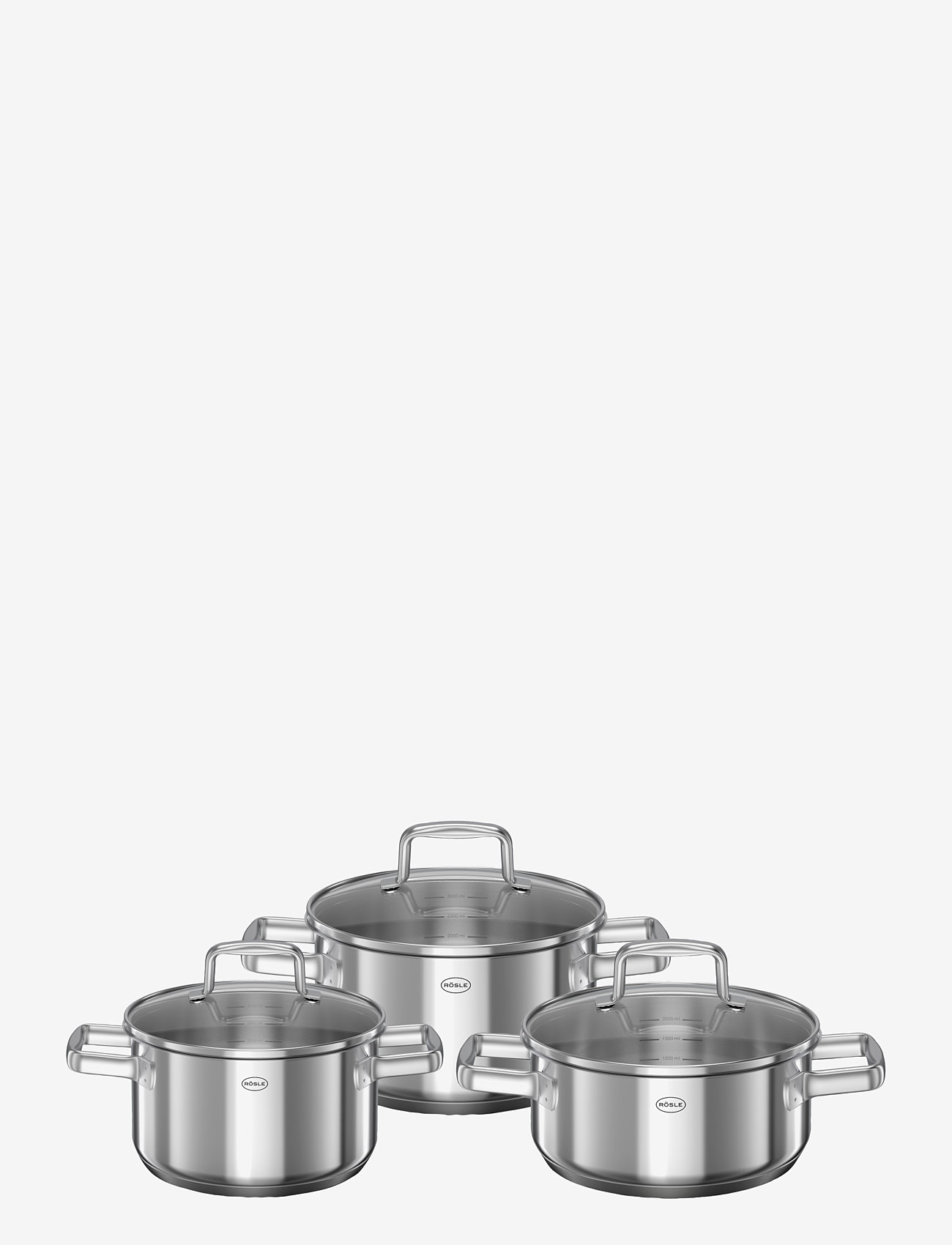 Rösle Cookware Set With Glass Lid Moments 6 Parts (RSL22525 ...