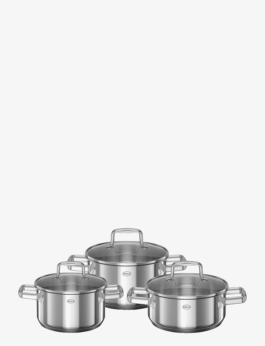 Rösle - Cookware set with glass lid Moments 6 parts - metal - 0