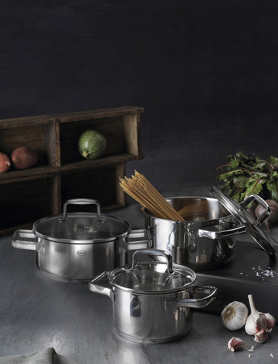 Rösle - Cookware set with glass lid Moments 6 parts - metal - 1