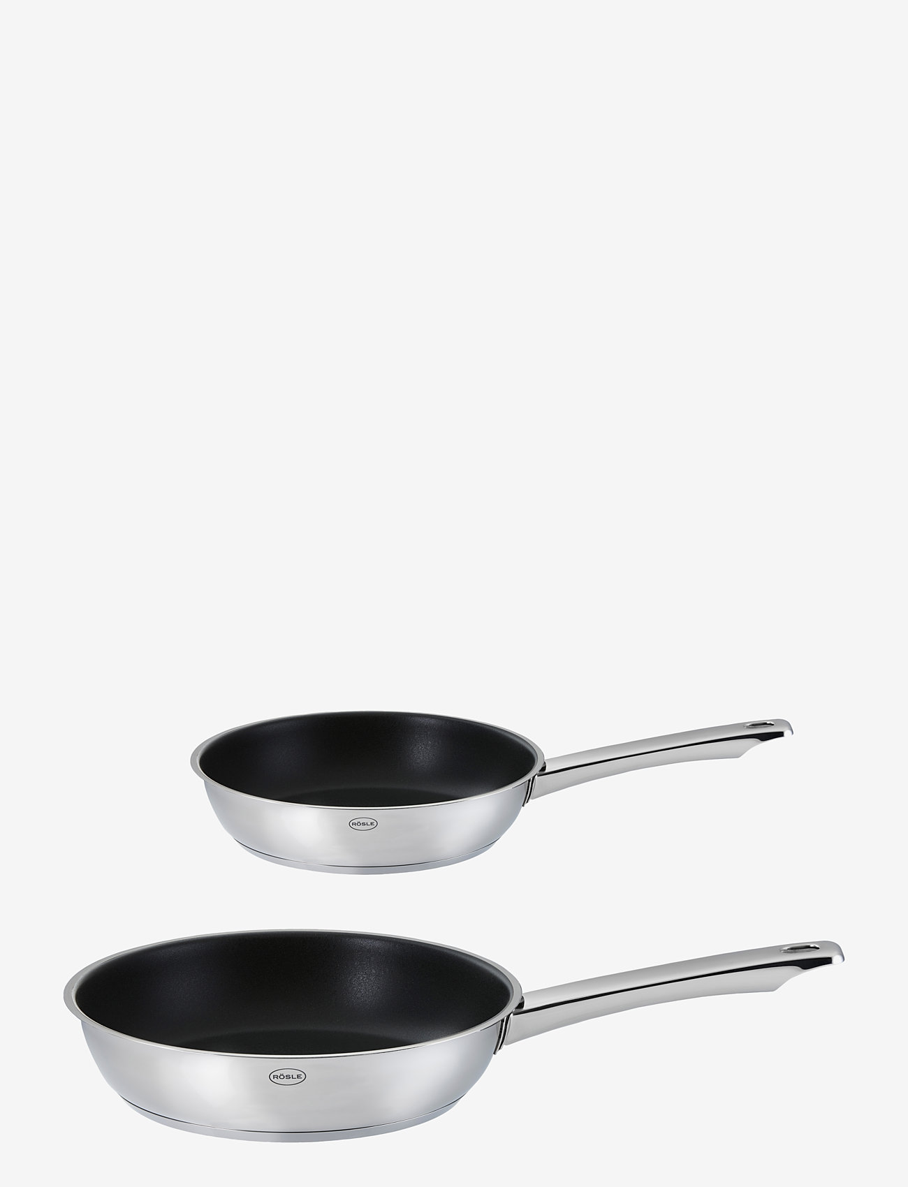 Rösle - Frying pan set non-stick Moments - bratpfannen - steel/black - 0