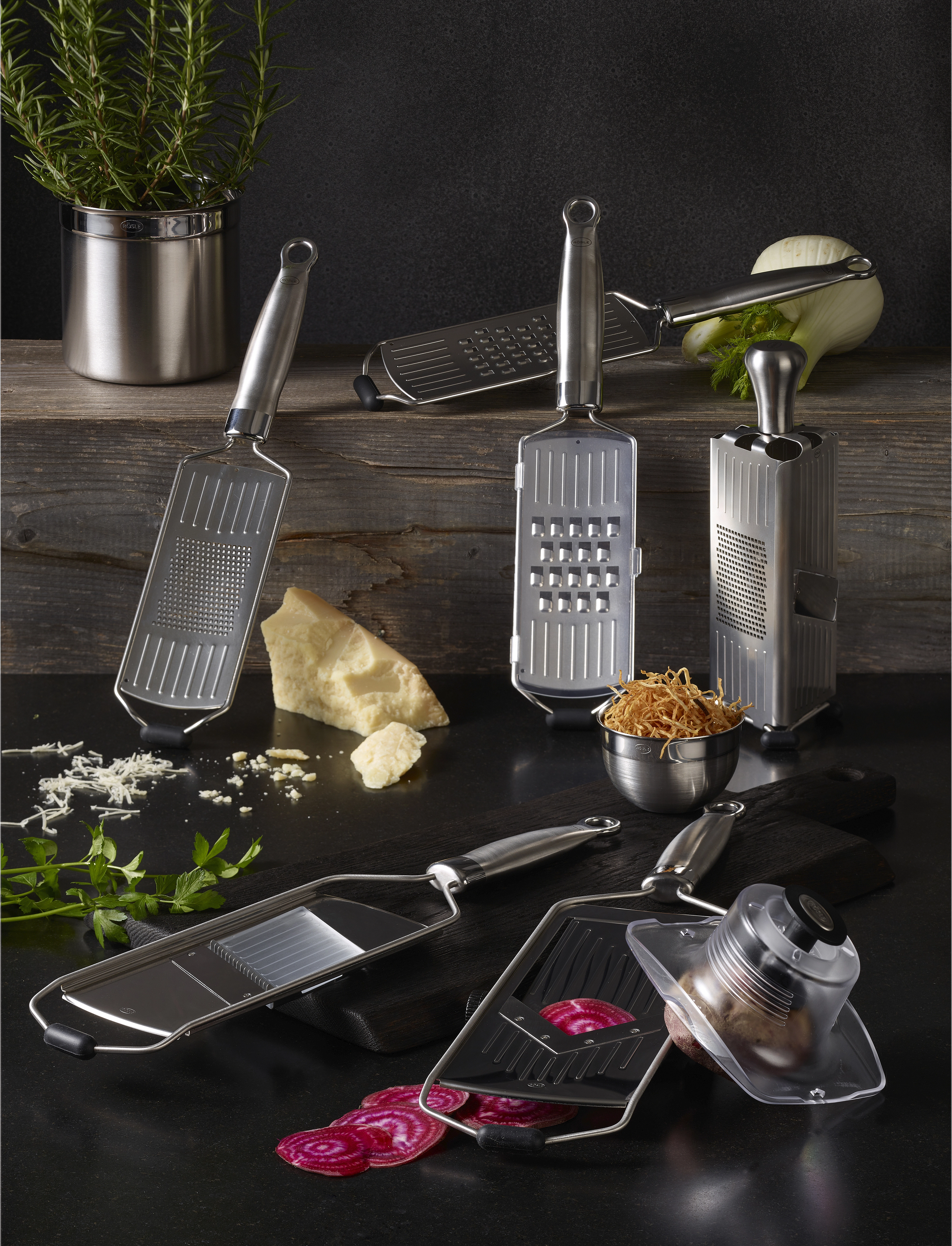 Rösle Rivejern Groft, 36X7.7 cm, Kitchen Tools, Silber - Graters, Homeware