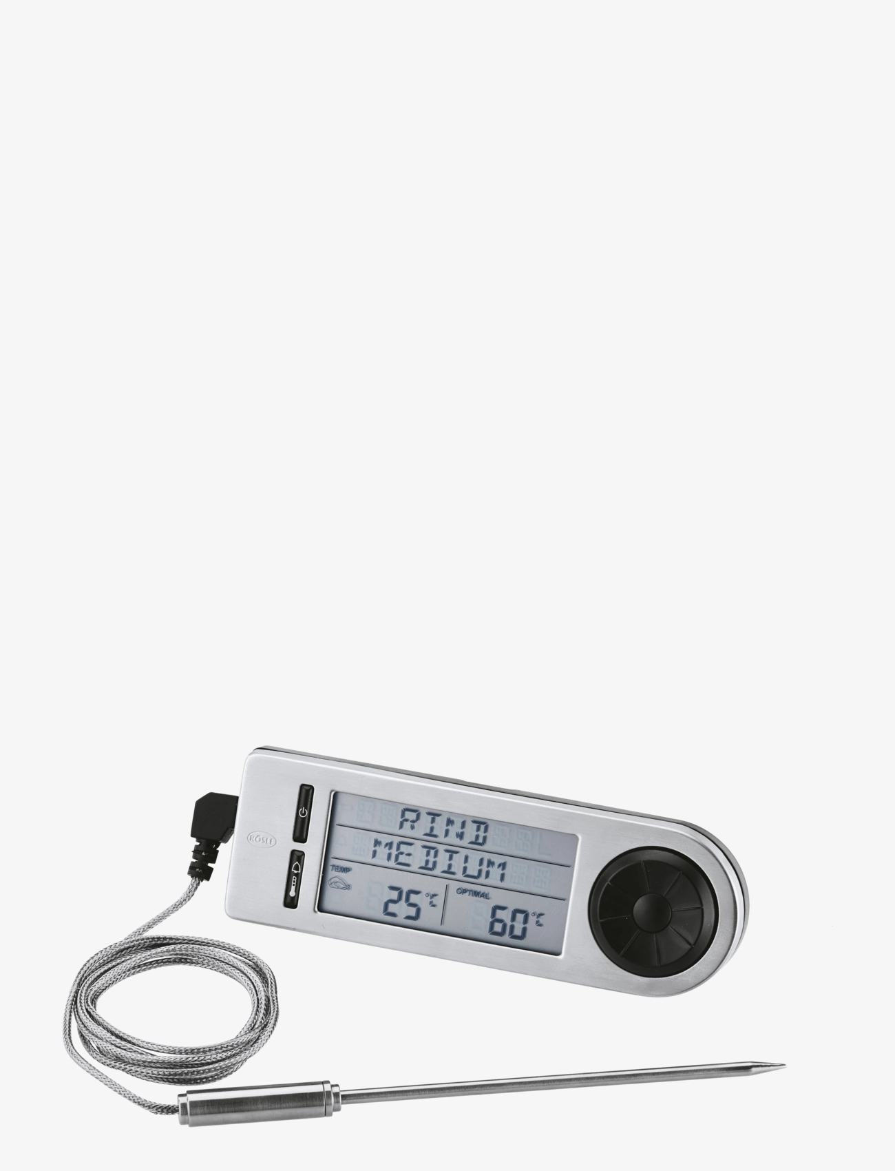 Rösle Stektermometer, Termometer og timer, Sølv, Str: 14.5X5X2CM