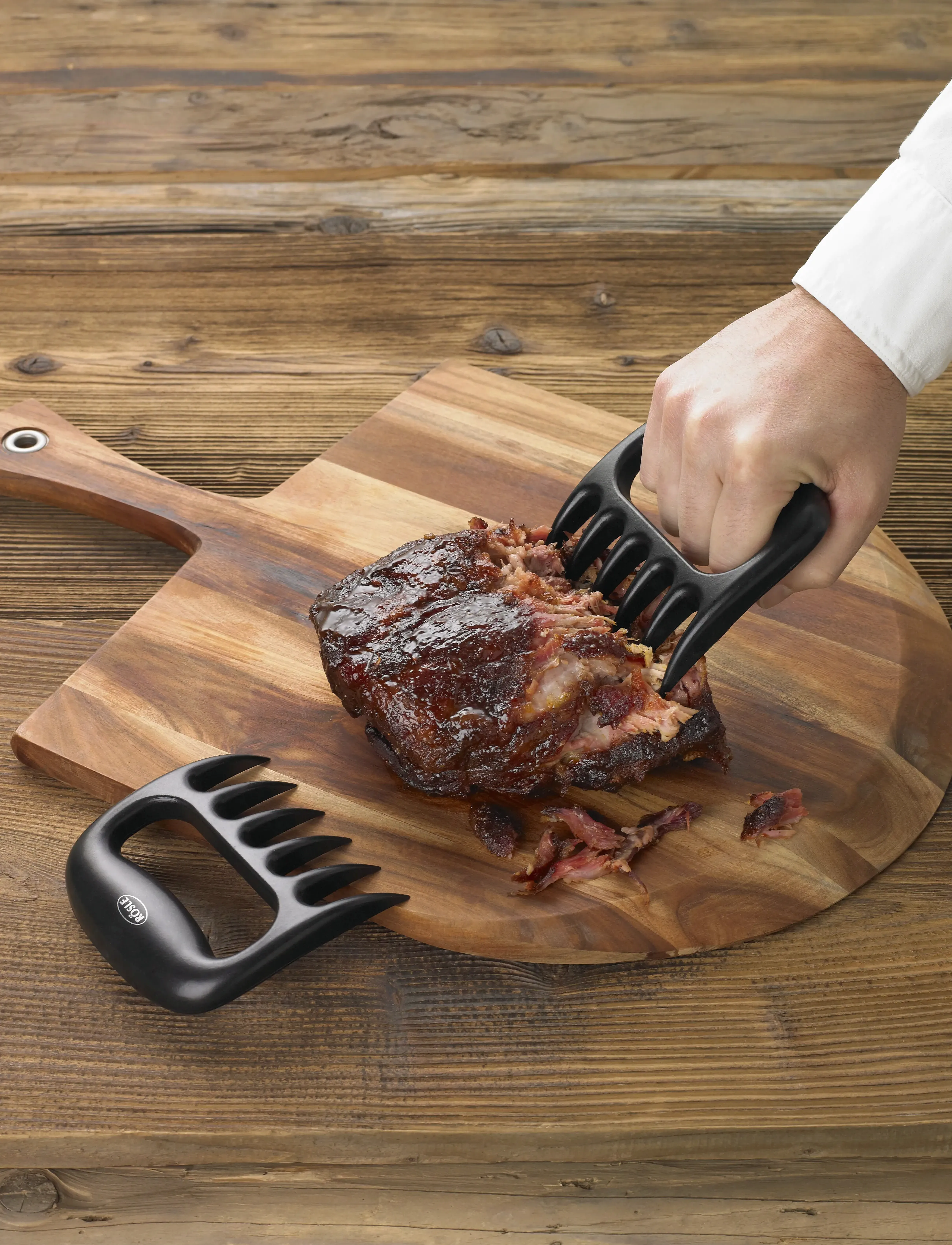 Rösle Pulled Pork-Gafler 2 Stk., 11.5X11X2.5 cm, Black, Knive & Tilbehør > Kødgafler, Unisex