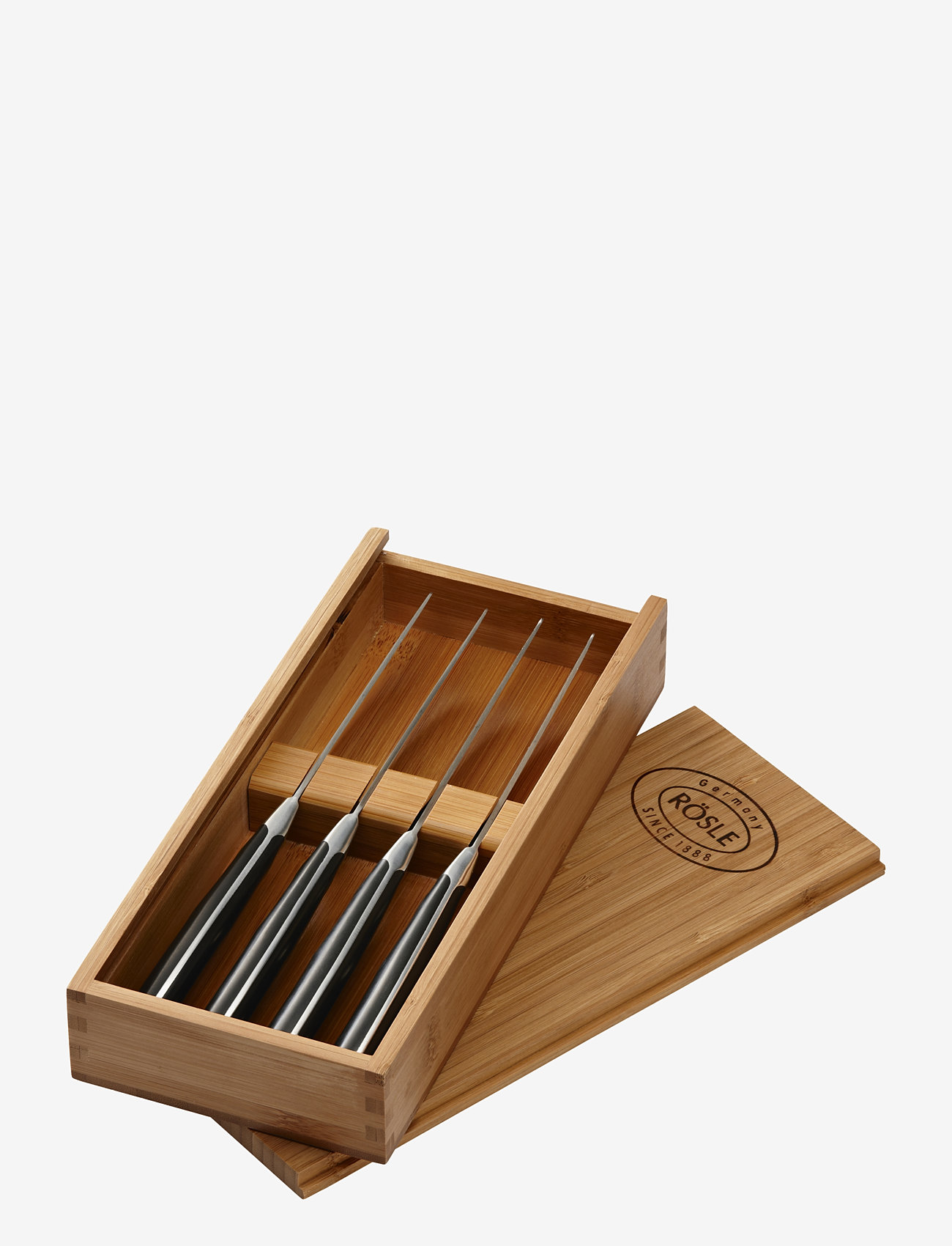 Rösle - Steakkniv 4 stk. - steel/black - 0