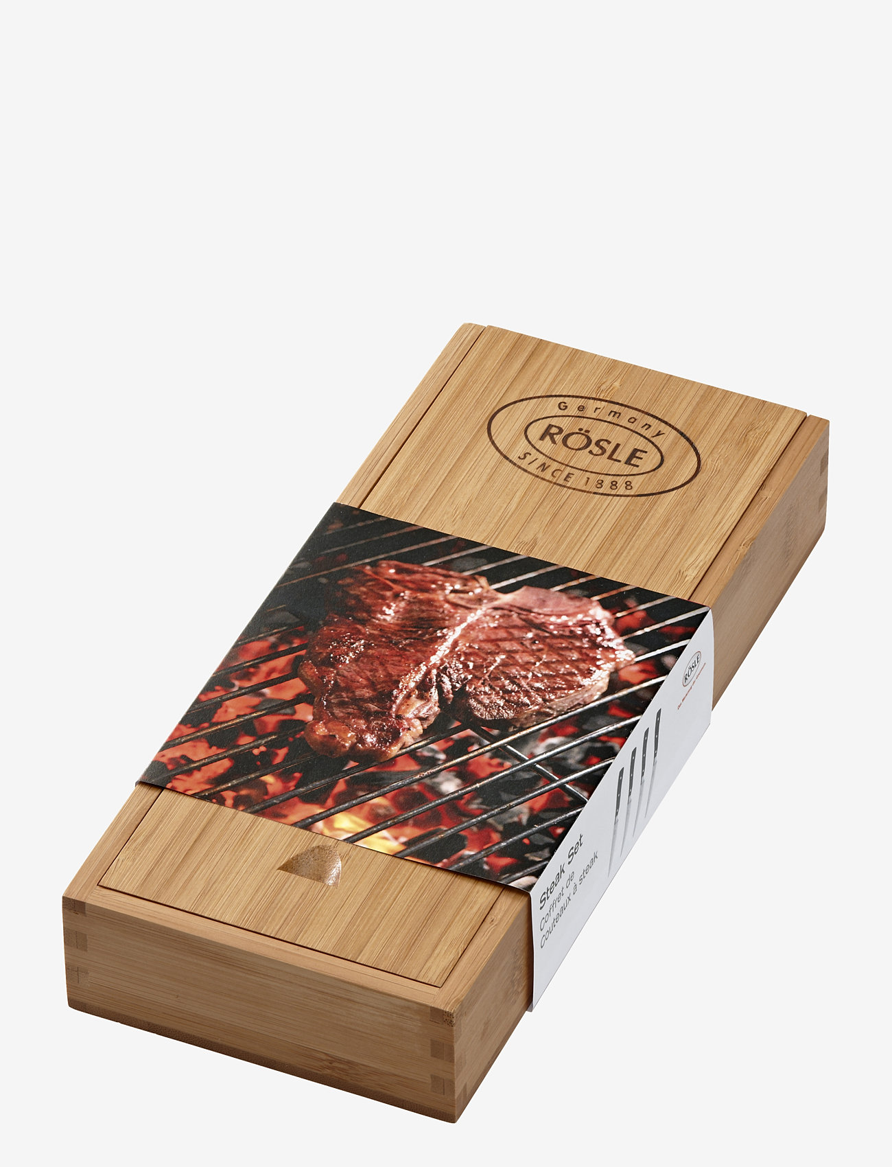 Rösle - Steakkniv 4 stk. - steel/black - 1