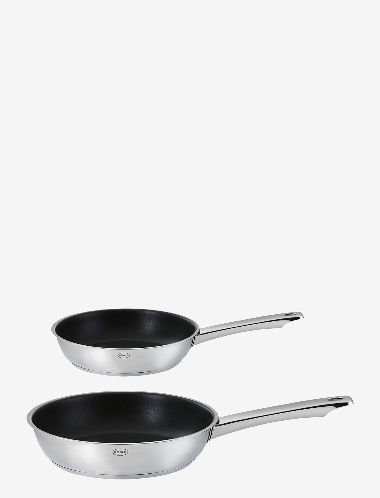 Rösle - Frying pan set Moments - paistinpannut - steel/black - 0