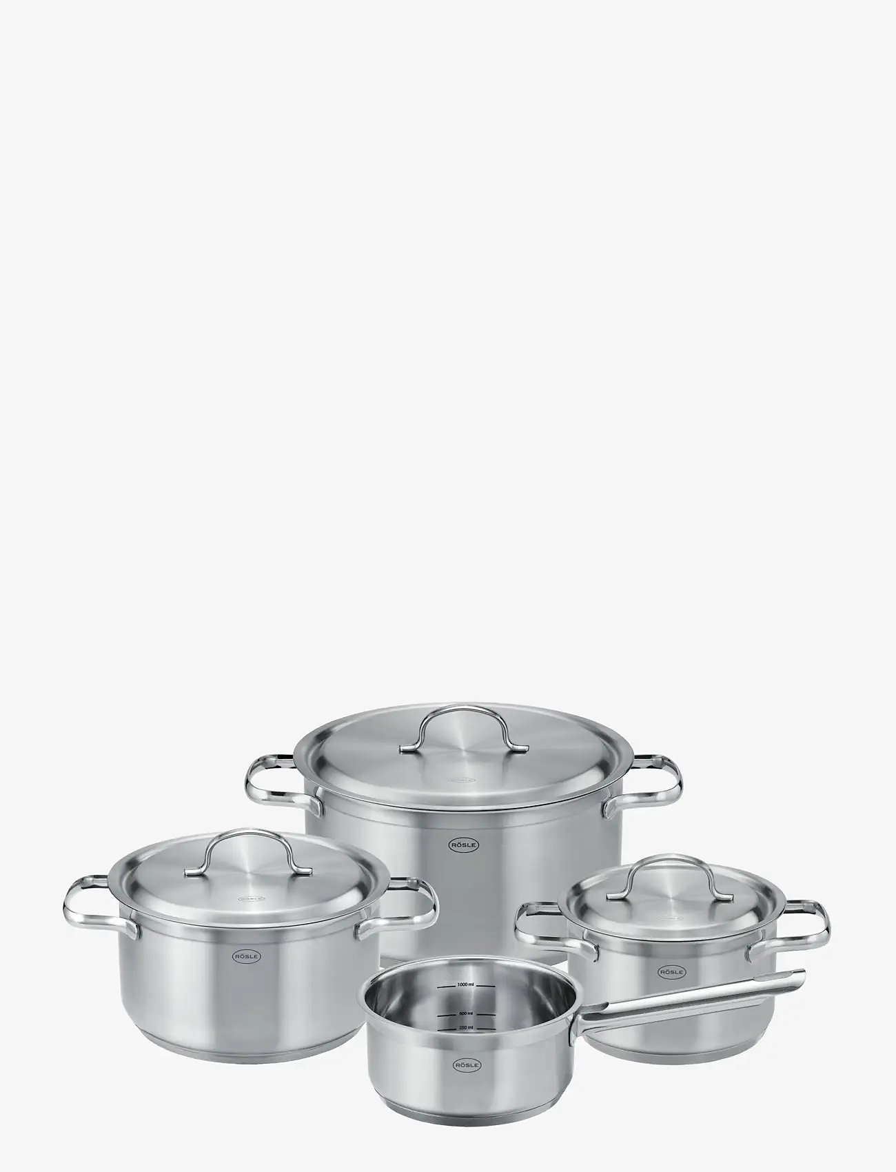 Rösle - Grydesæt m/låg PureElements 7 dele - grydesæt & kasserollesæt - metall - 1
