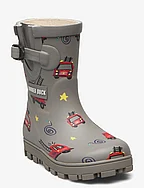 RD RUBBER CLASSIC FIRE TRUCK KIDS - GREY-RED