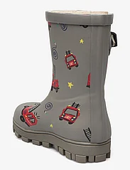 Rubber Duck - RD RUBBER CLASSIC FIRE TRUCK KIDS - unlined rubberboots - grey-red - 2