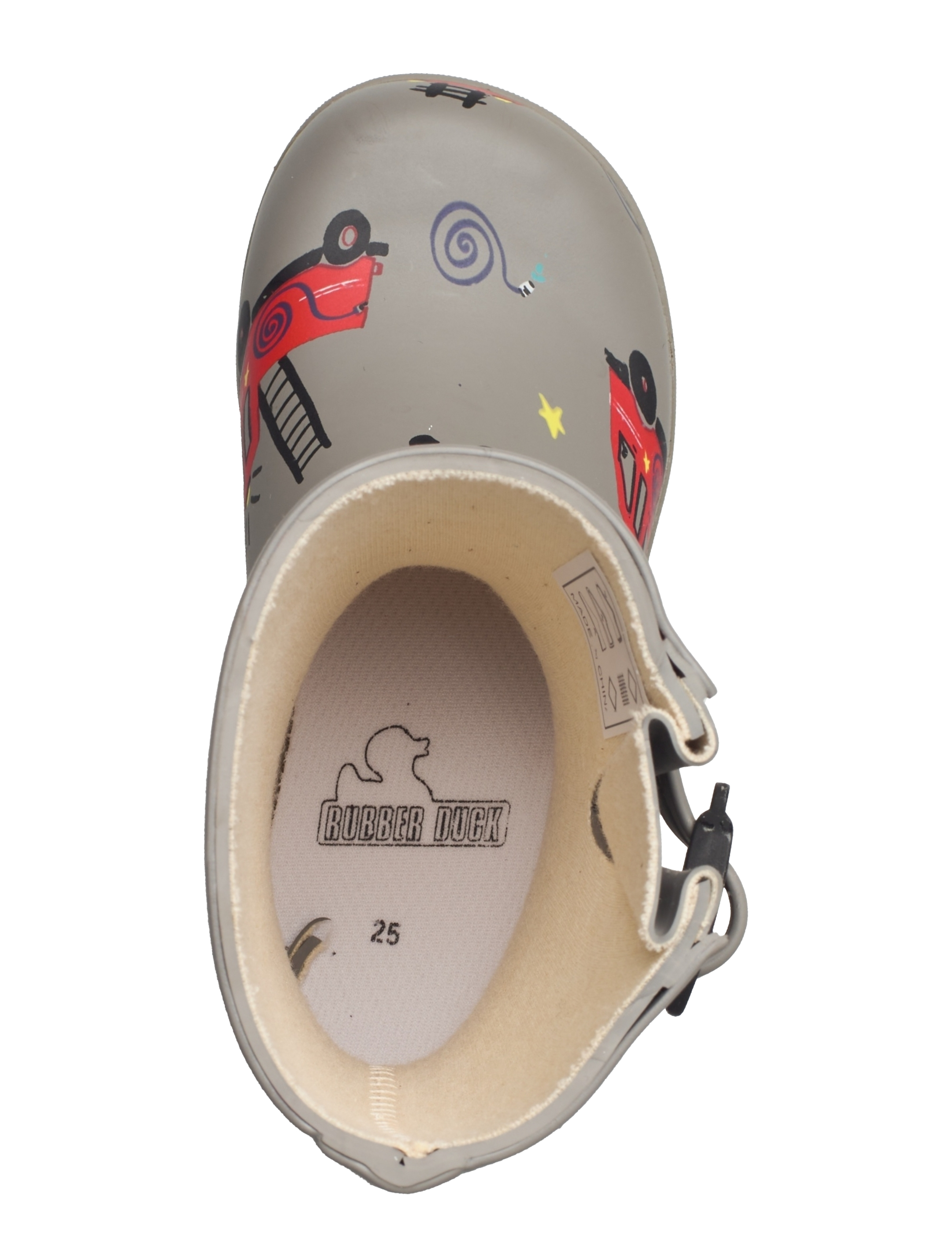 Rubber Duck - RD RUBBER CLASSIC FIRE TRUCK KIDS - grey-red - 3