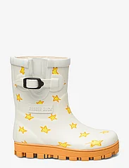 Rubber Duck - RD RUBBER CLASSIC STAR KIDS - gummistøvler uden for - white-yellow - 1