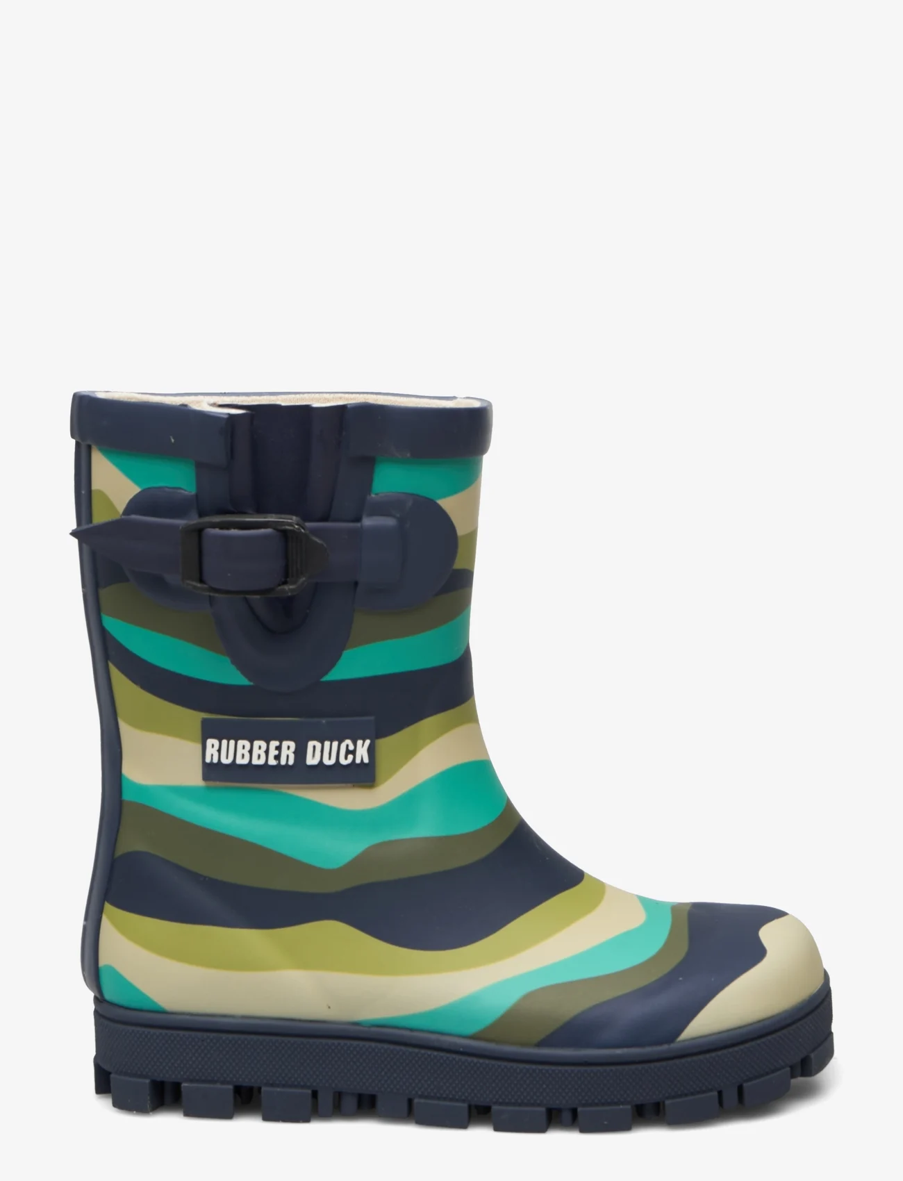 Rubber Duck - RD RUBBER CLASSIC STRIPE KIDS - gummistøvler uten linjer - blue-green - 1