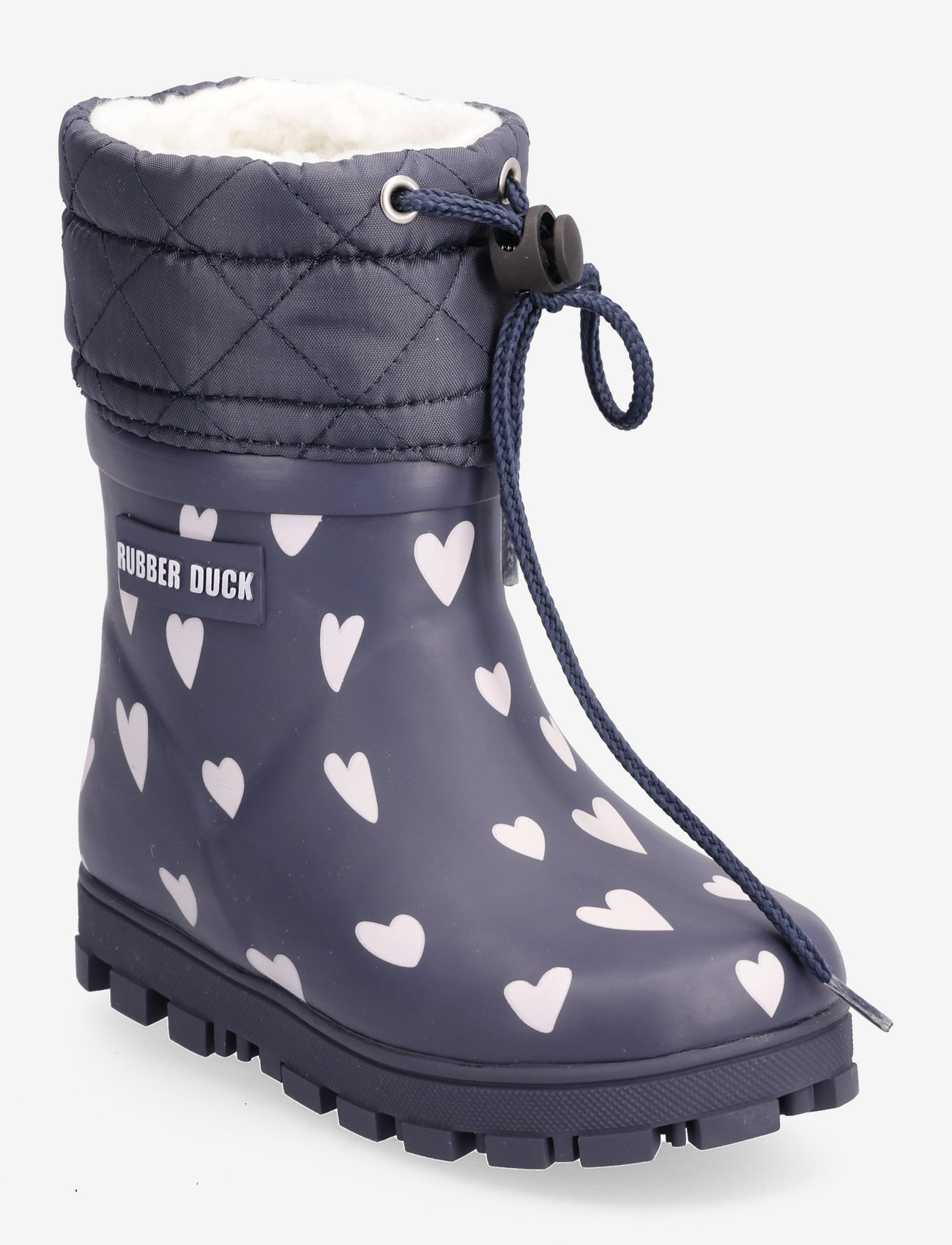 Rubber Duck - RD THERMAL FLASH HEARTS KIDS - lined rubberboots - navy - 0