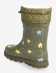 Rubber Duck - RD THERMAL FLASH STARS KIDS - lined rubberboots - army-green - 2