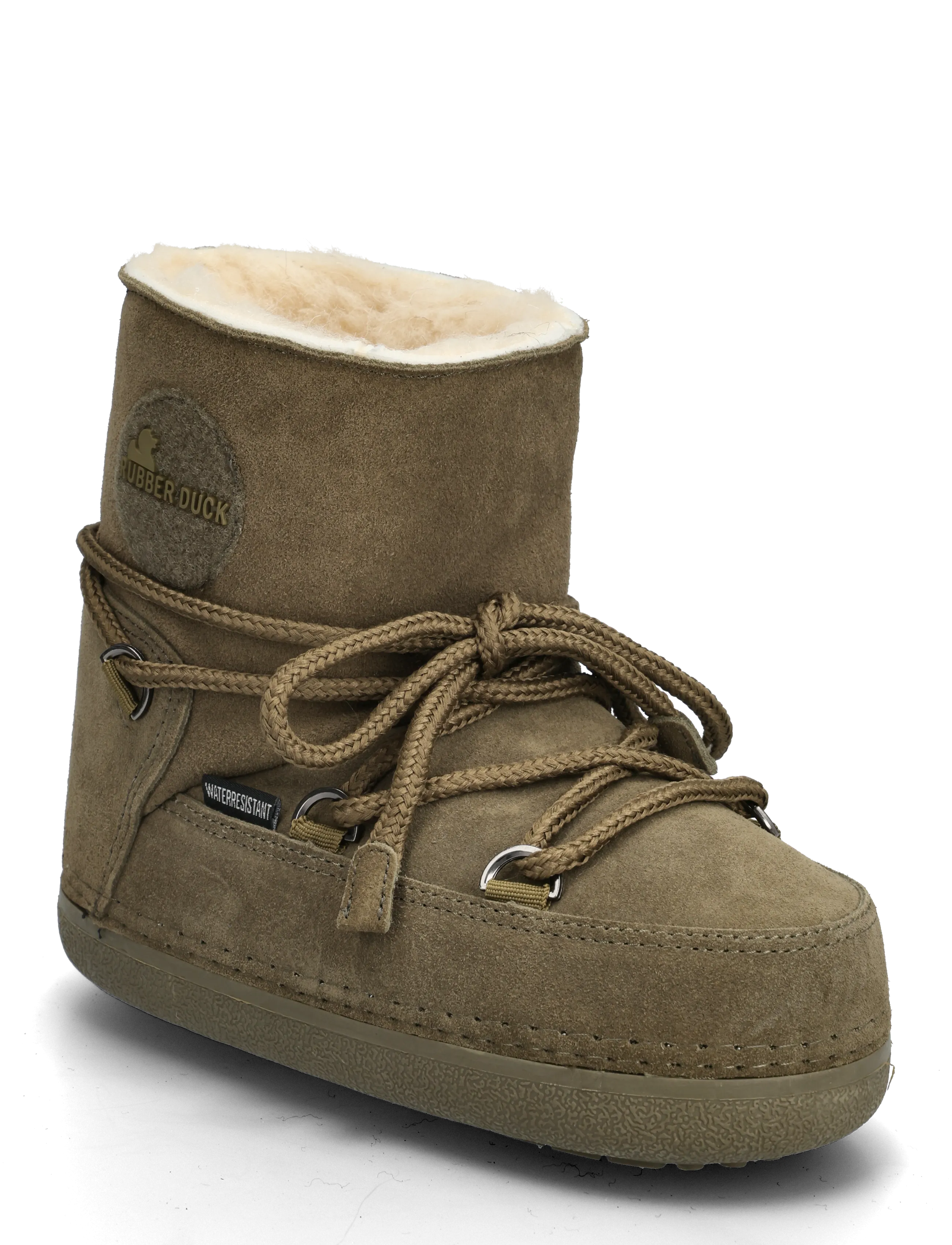 RUBBER DUCK Rd Bulky Stiefel Wildleder Adult Khaki - 41 - Damen