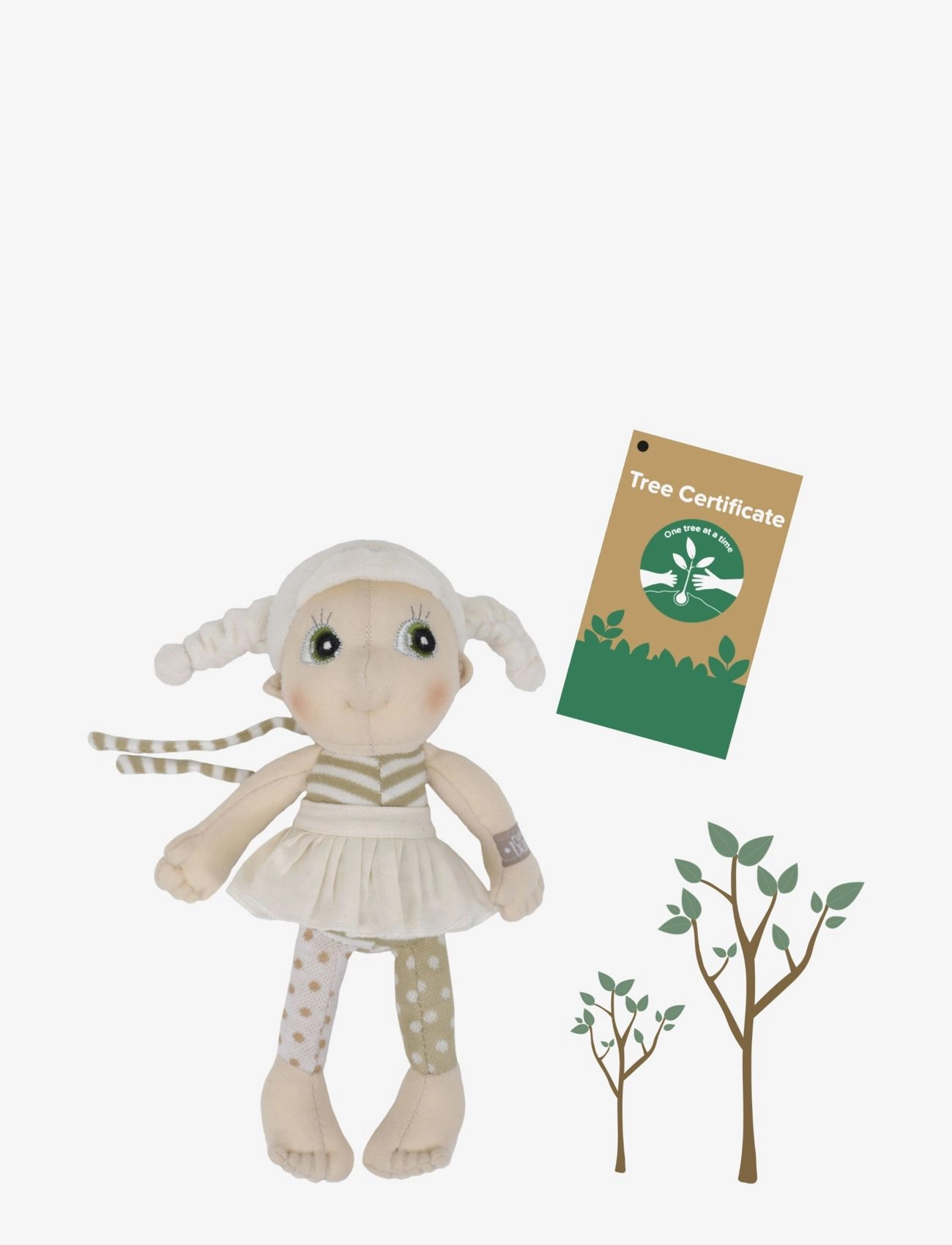 Rubens Barn R B DOCKA - LILY- MINI ECOBUDS - Dockor - MULTI / beige