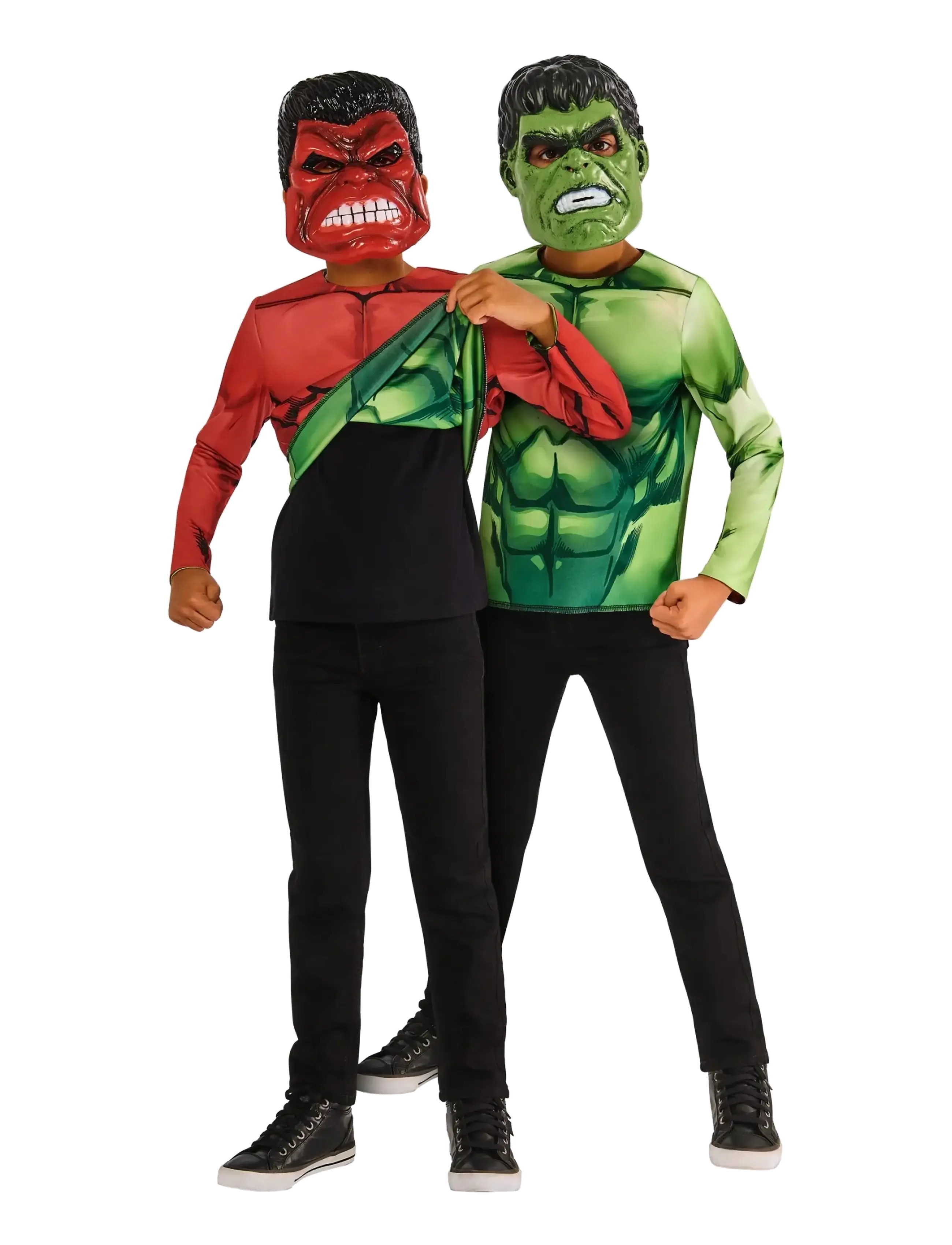 Rubies HULK REVERSABLE TOP 3-4yrs - Kostüme & Zubehör - RED / red